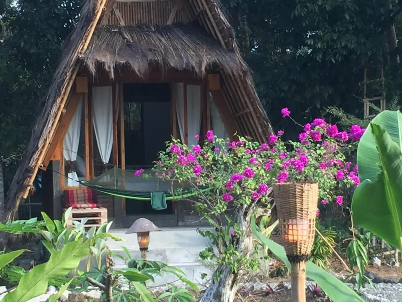 Balcony/Terrace in Lagoona Beach Bungalows - Eco Bungalows Batukaras