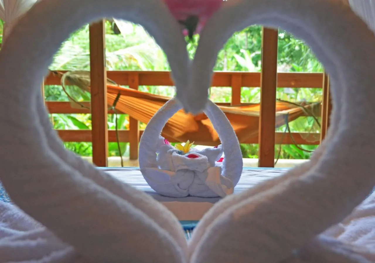 Bedroom, Bed in Lagoona Beach Bungalows - Eco Bungalows Batukaras