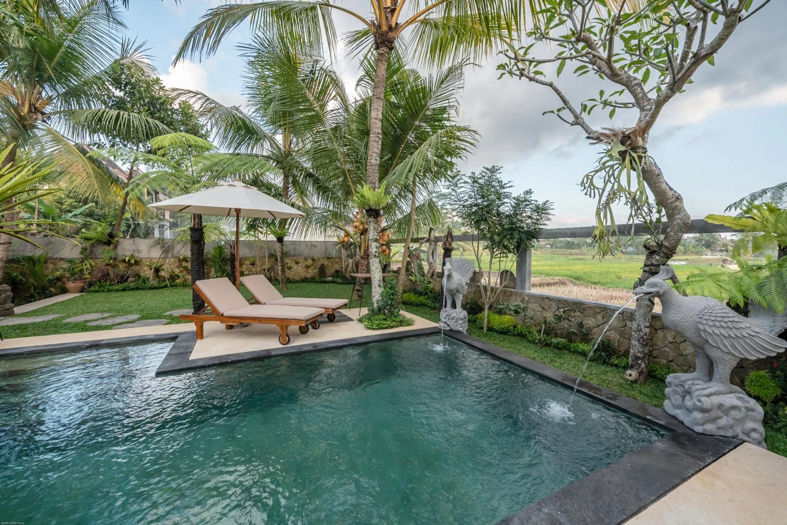 Swimming pool in Prabhu Ubud Villa