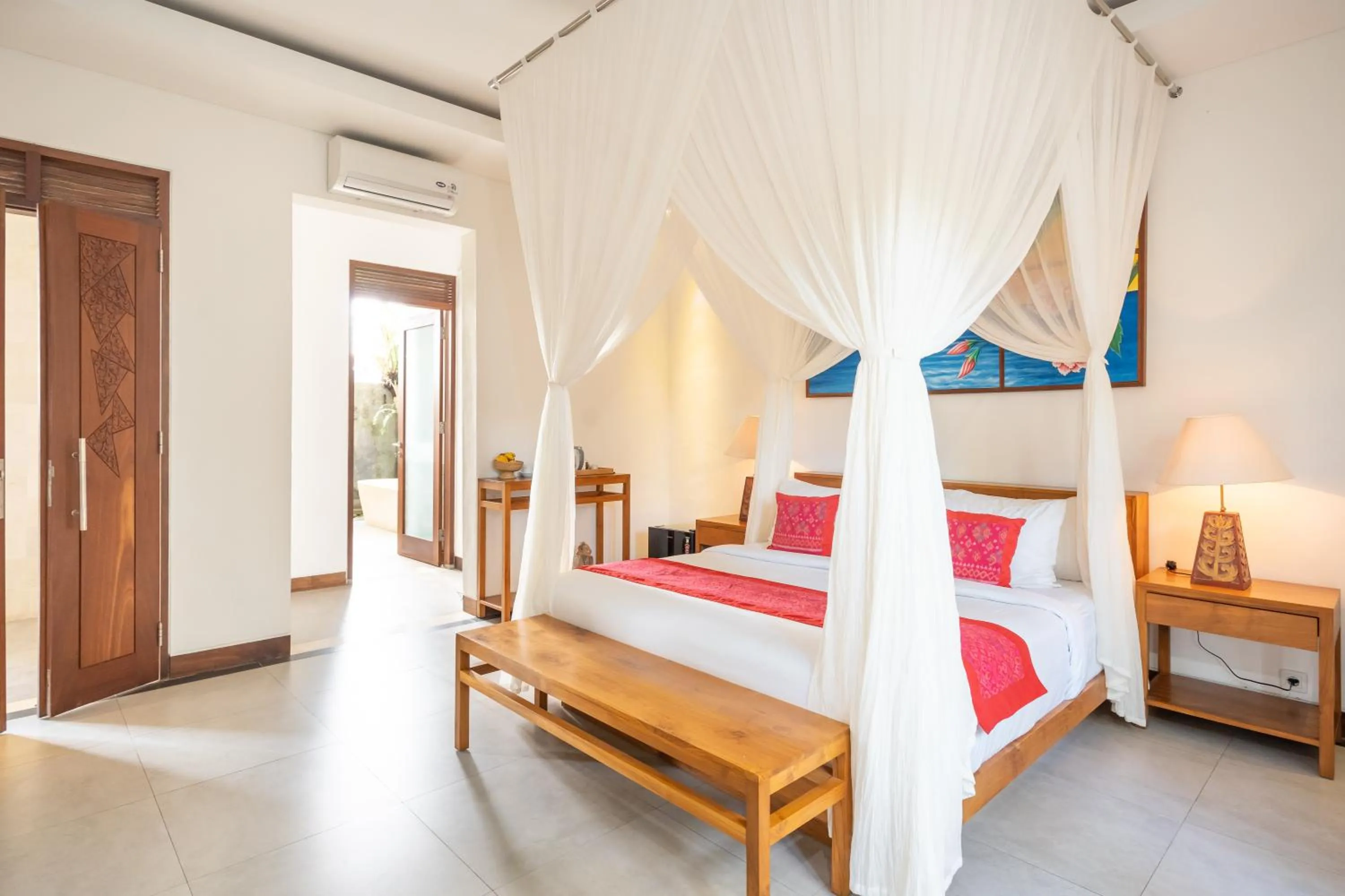 Bed in Prabhu Ubud Villa