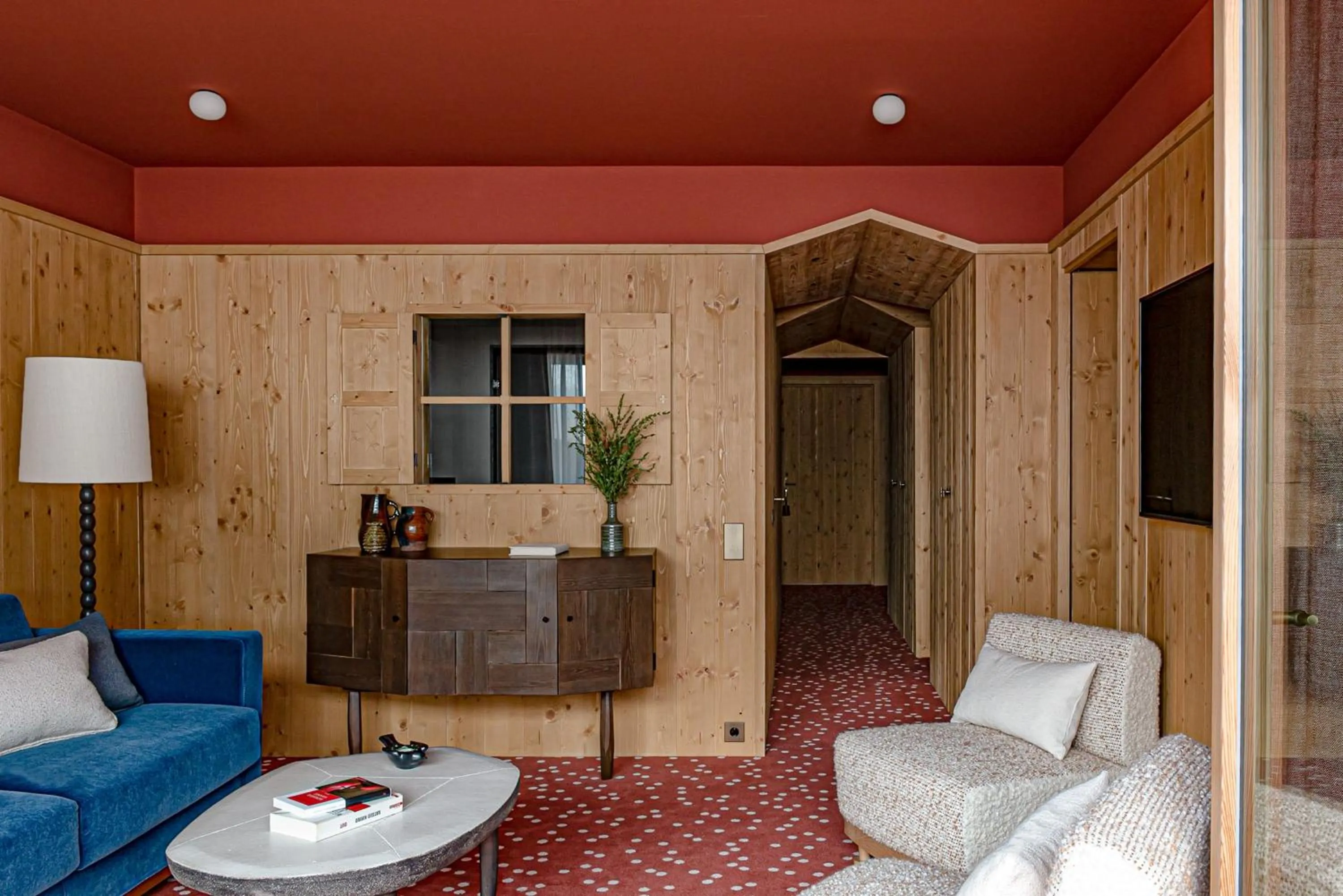 Living room in Hotel Le Coucou Méribel