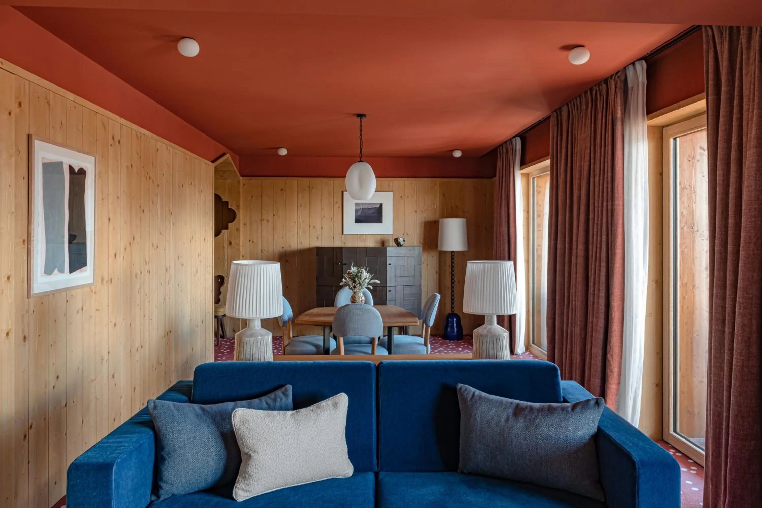 Living room in Hotel Le Coucou Méribel