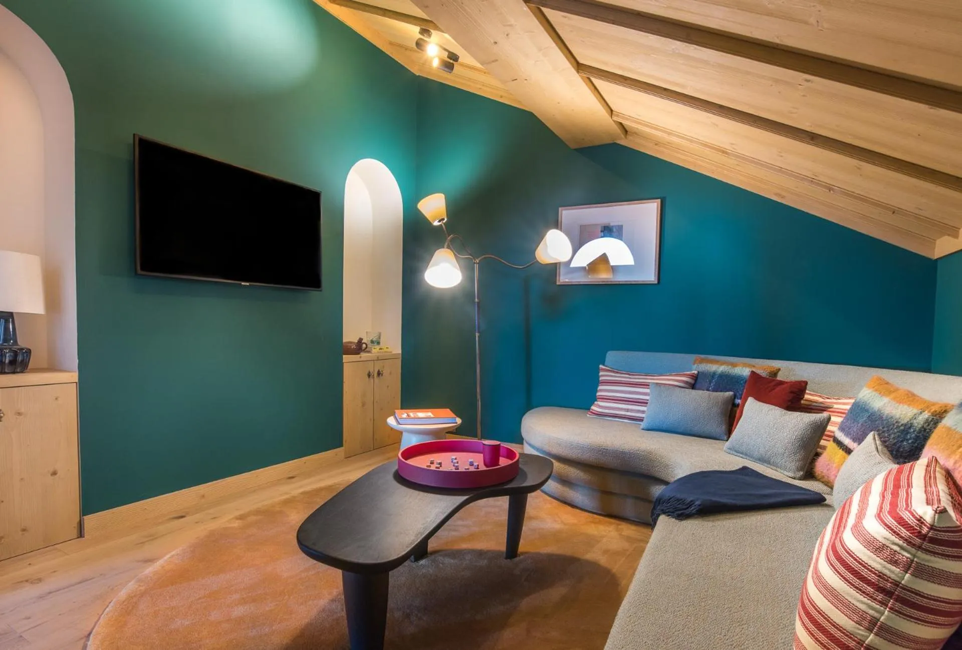 Living room in Hotel Le Coucou Méribel