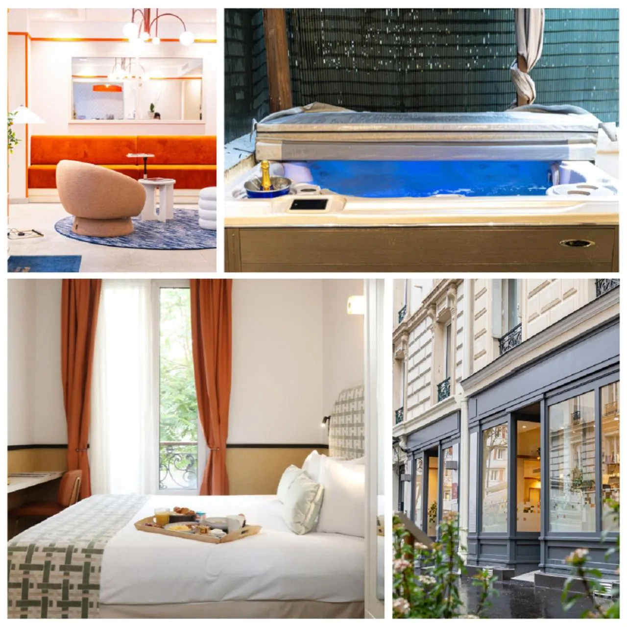 Property building, Bed in Five Boutique Hotel Paris Quartier Latin