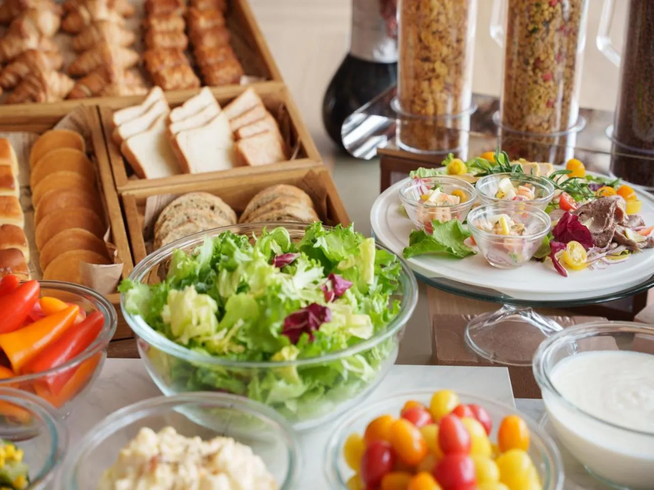 Buffet breakfast in Hotel Vista Osaka Namba