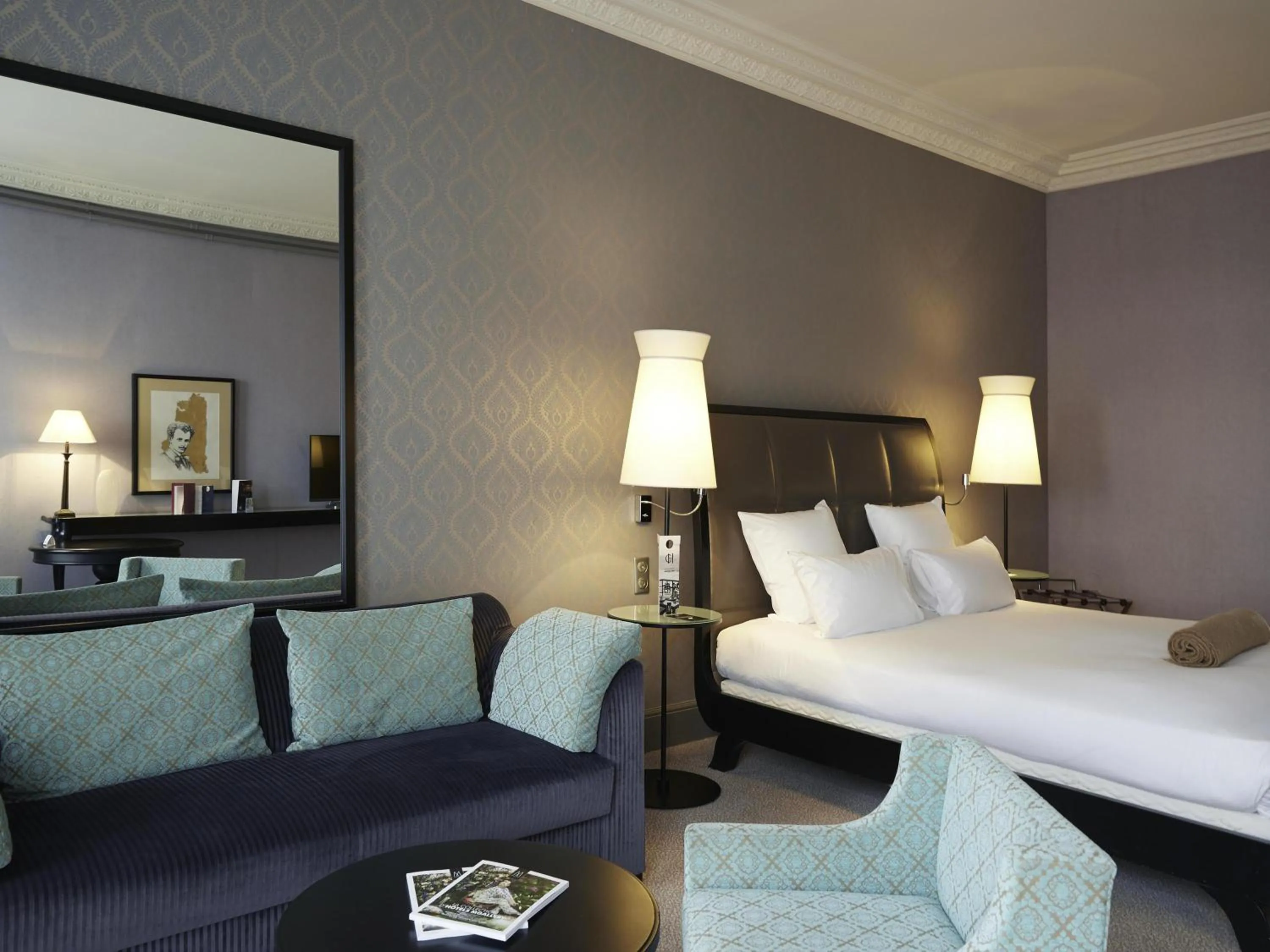 Bedroom, Bed in Le Grand Hotel de Cabourg - MGallery Collection