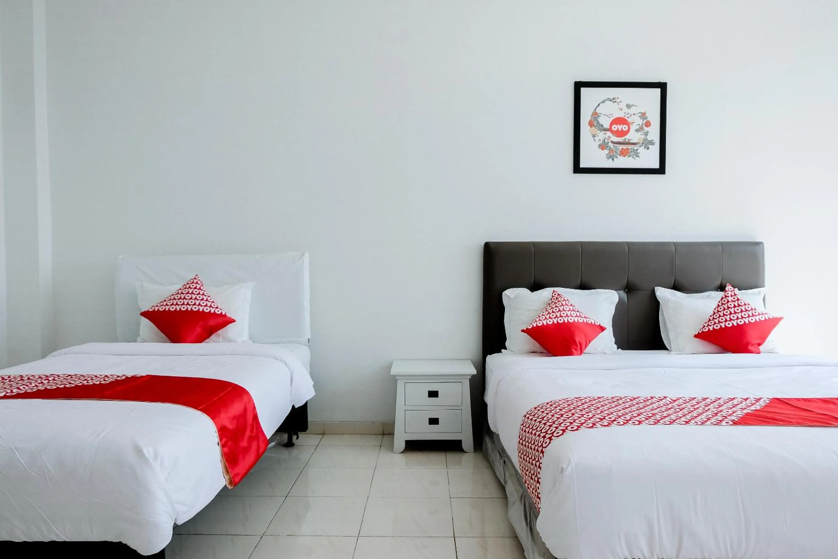 Bedroom, Bed in Hotel O Batu near Jatim Park formerly Villa Bukit Panderman Residence