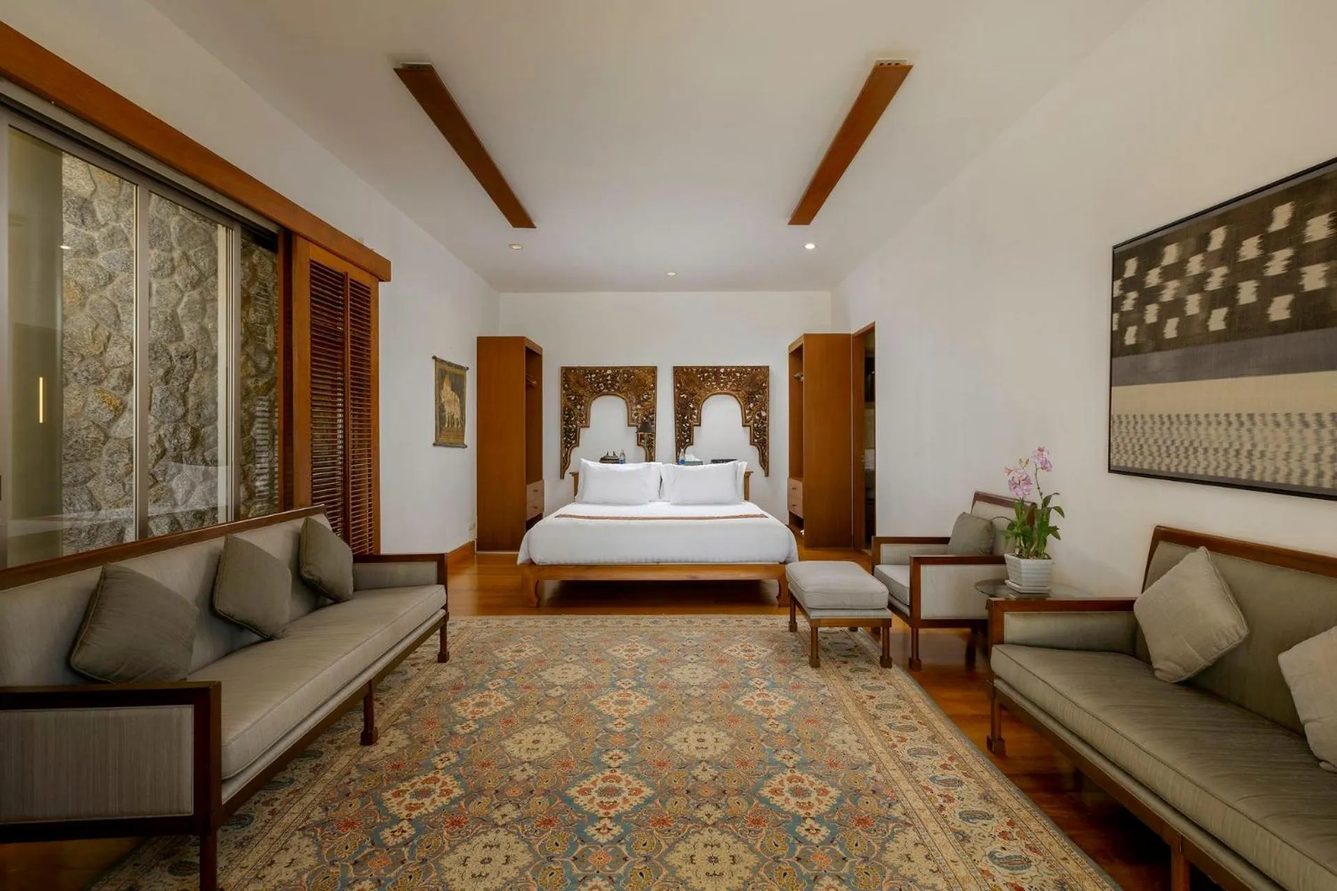Bed in Villa Praison