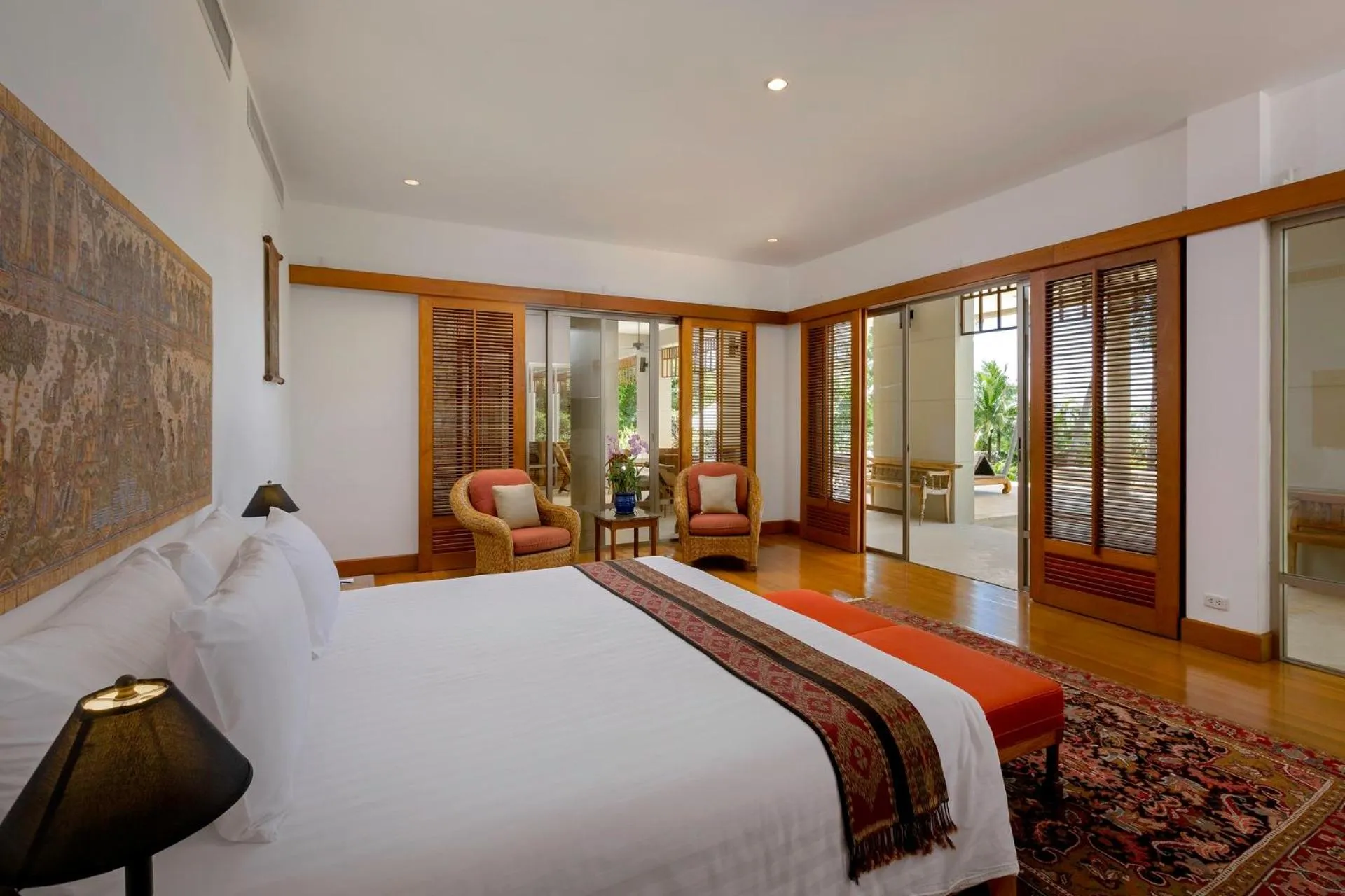 Bed in Villa Praison