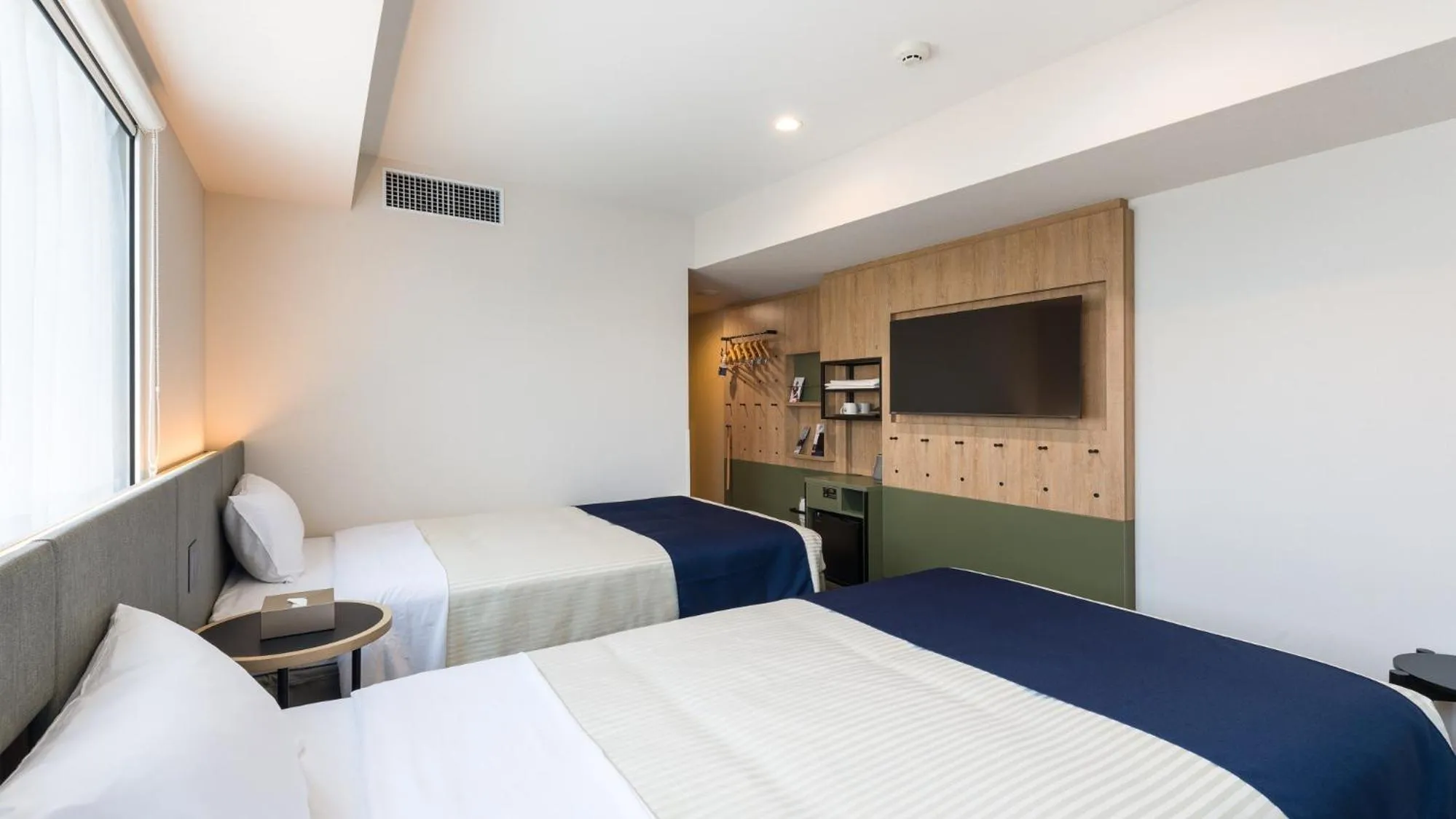 Bed in hotel MONday Akihabara Asakusabashi