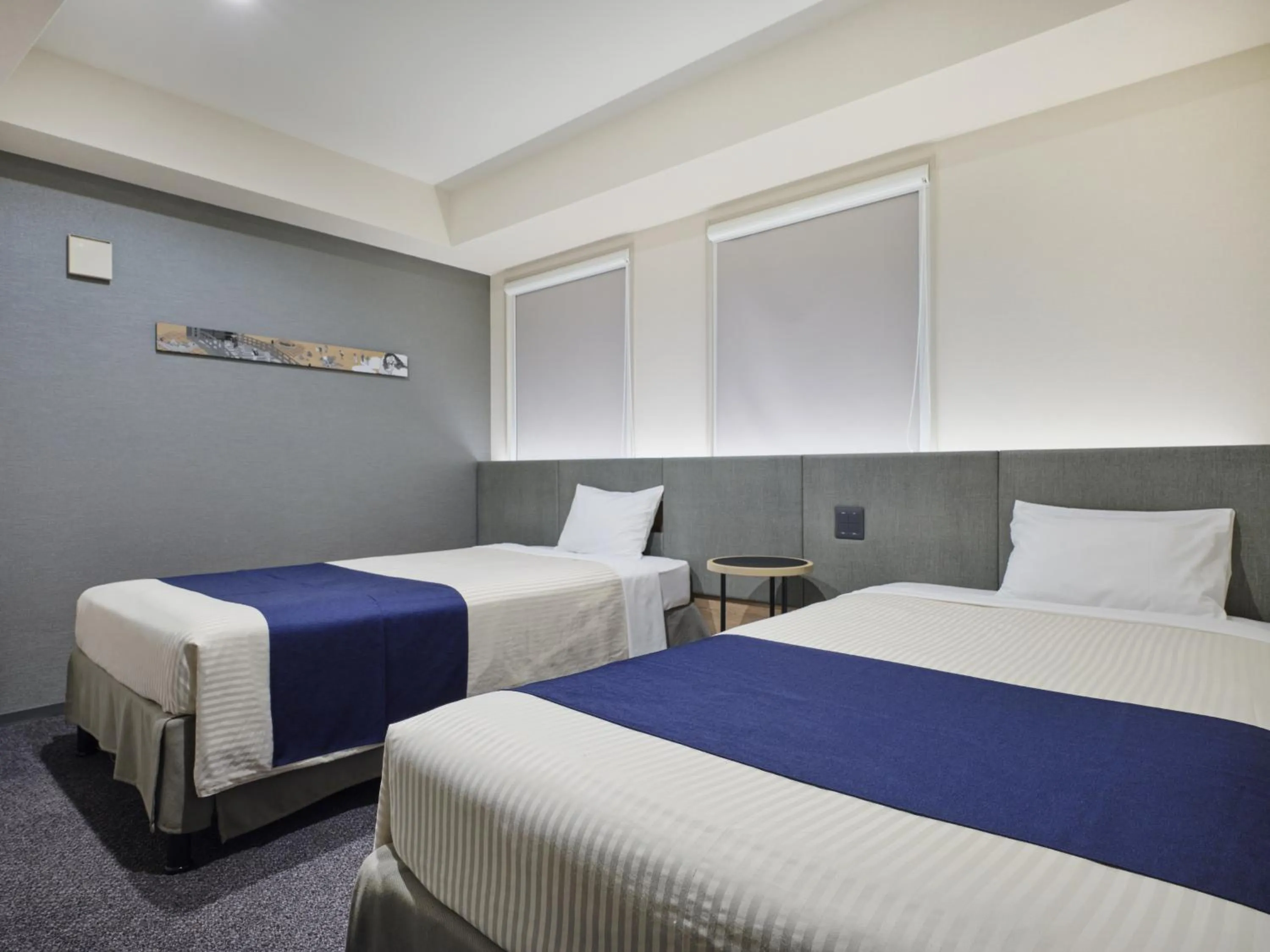 Bed in hotel MONday Akihabara Asakusabashi