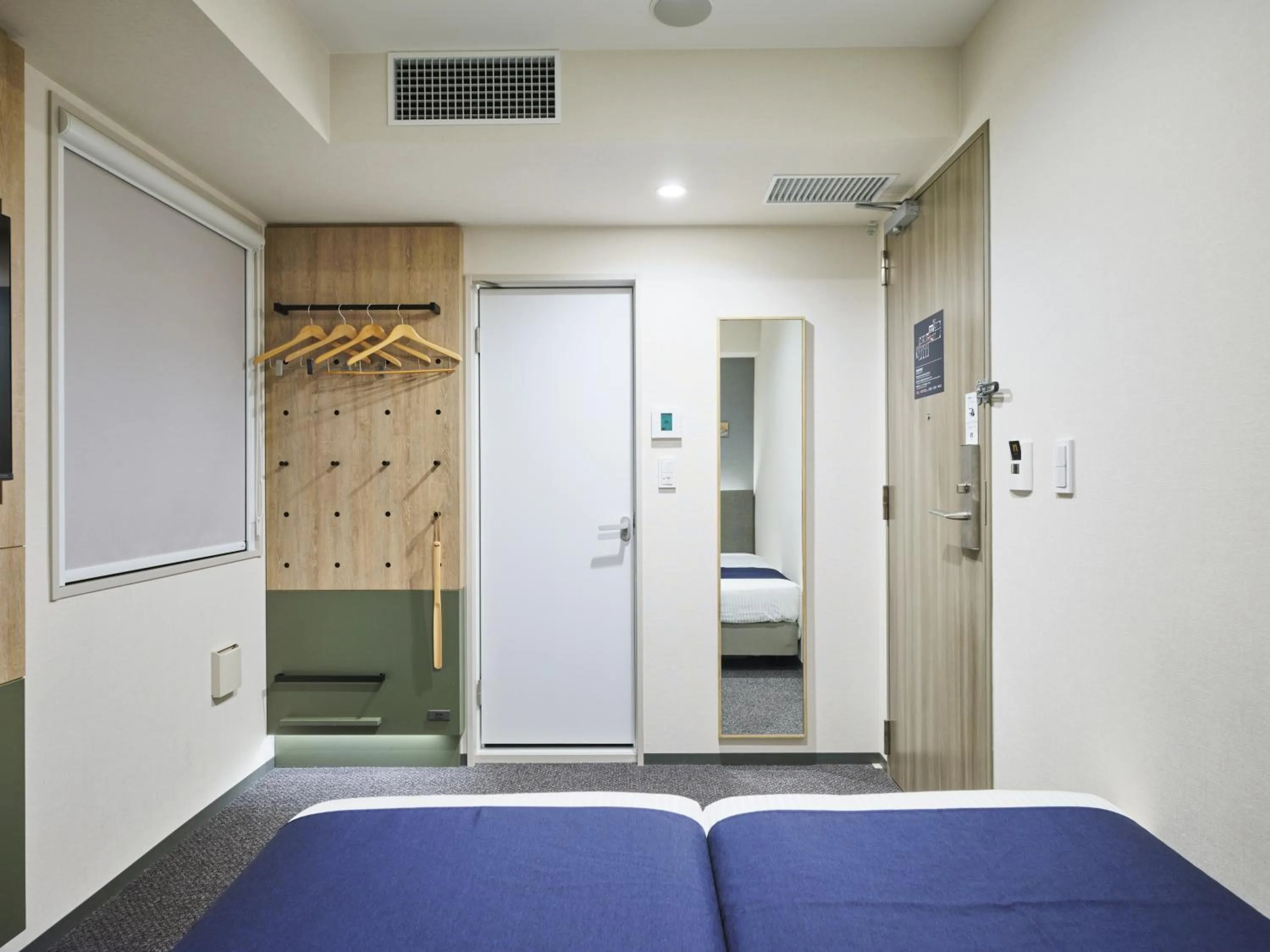 Bed in hotel MONday Akihabara Asakusabashi