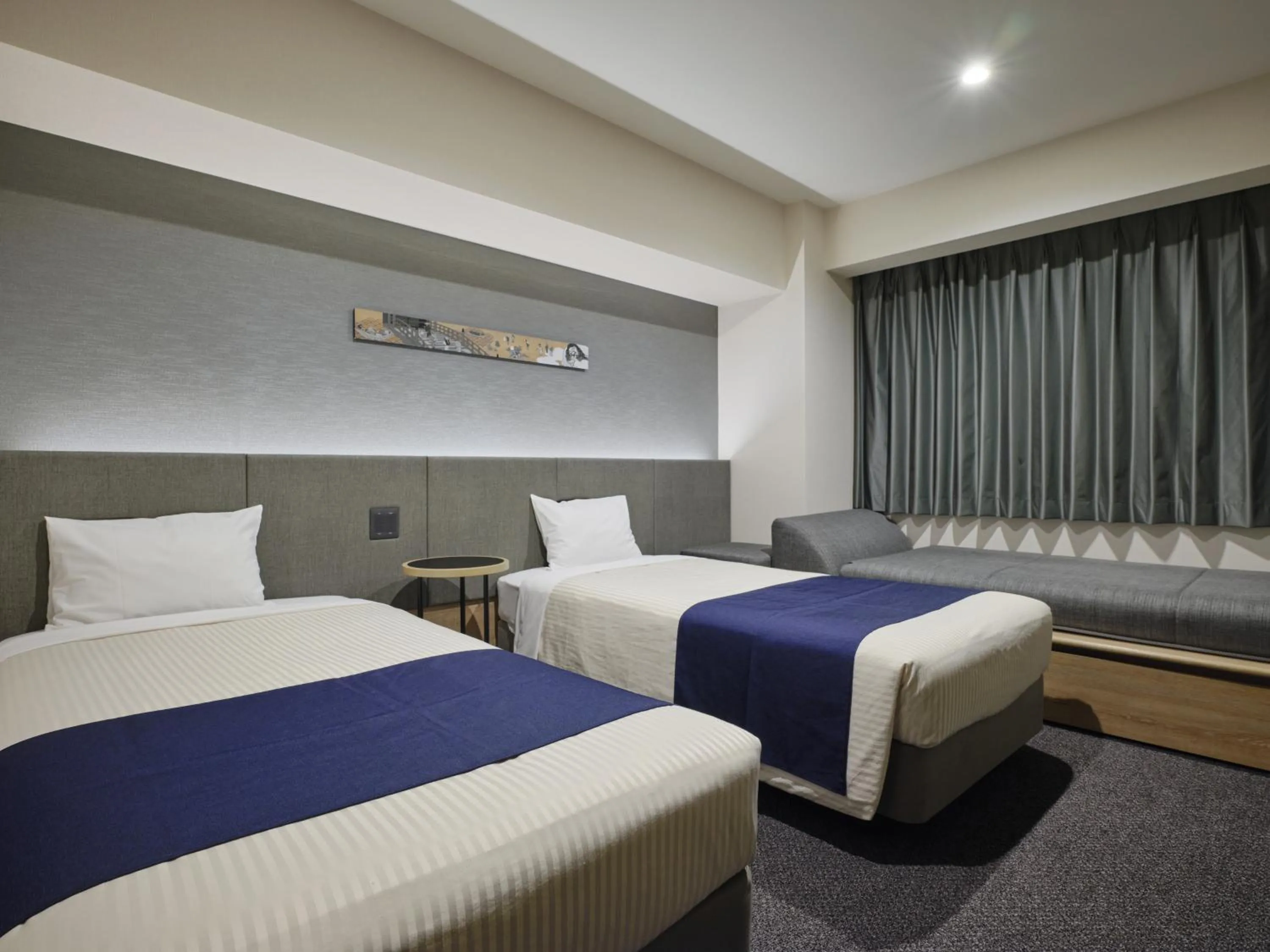 Bed in hotel MONday Akihabara Asakusabashi