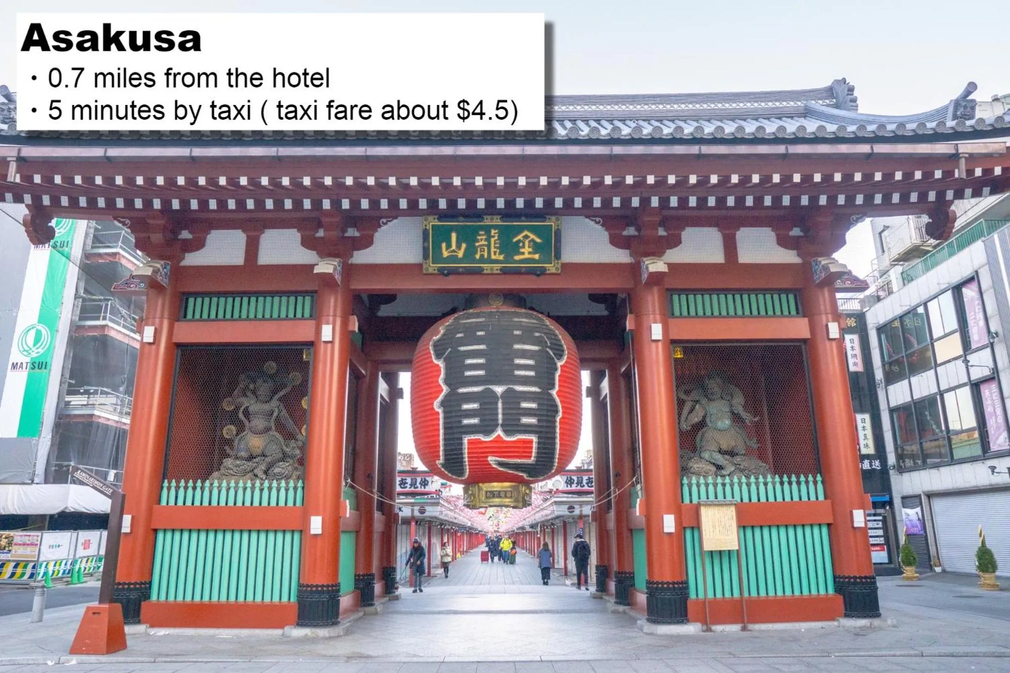 Nearby landmark in hotel MONday Asakusa