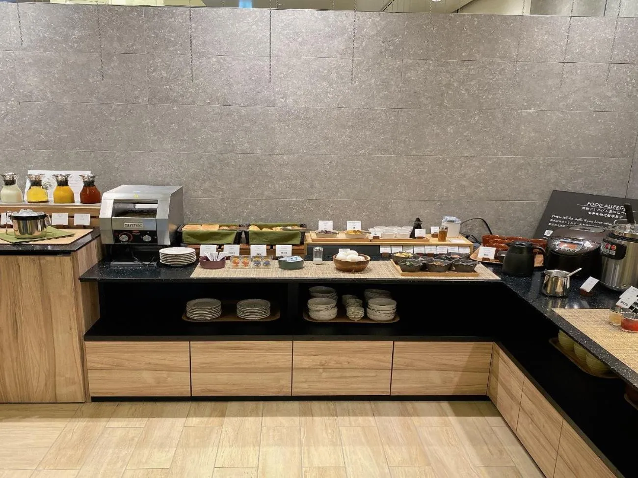 Buffet breakfast in hotel MONday Asakusa