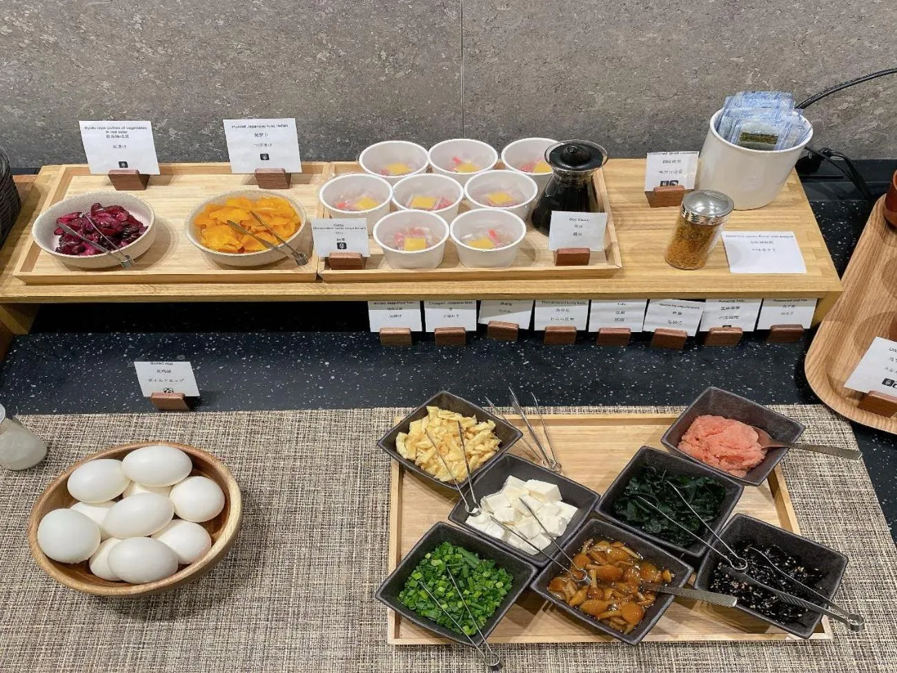 Buffet breakfast in hotel MONday Asakusa