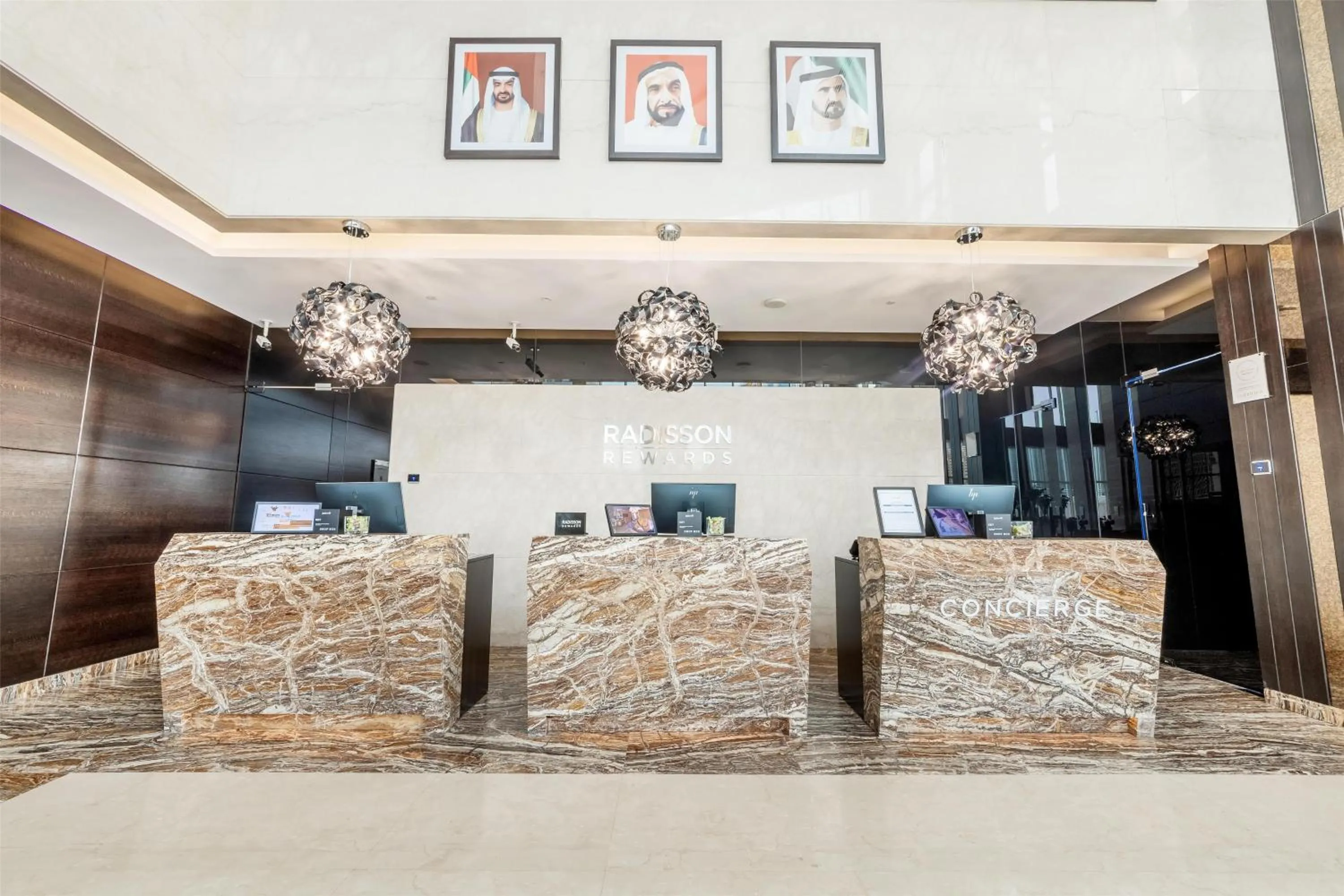 Lobby or reception in Radisson Blu Hotel, Dubai Canal View