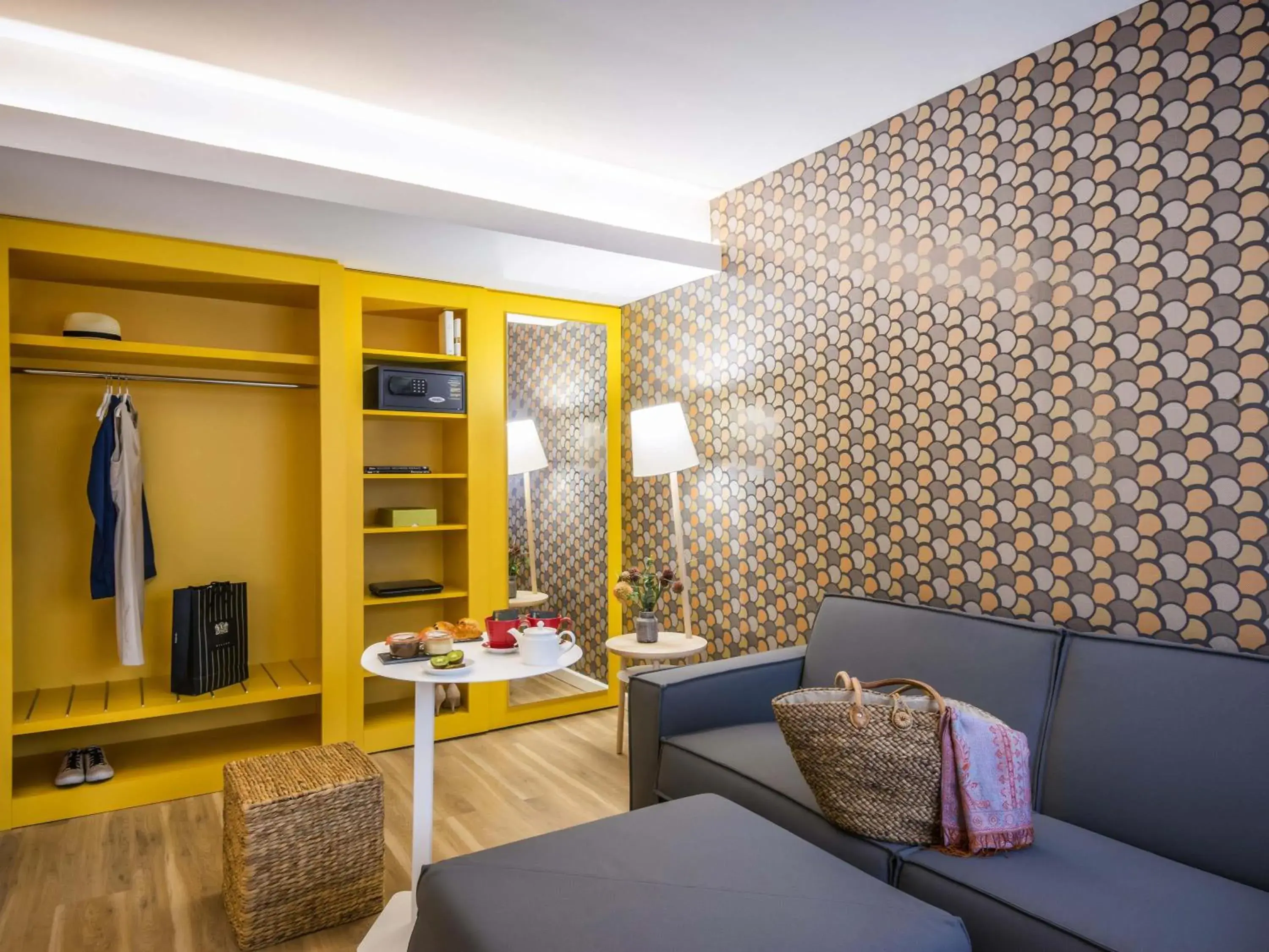 Standard Family Room with One double bed and Two sofa beds in ibis Styles Nice Cap 3000 Aéroport Standard Family Room with One double bed and Two sofa beds in ibis Styles Nice Cap 3000 Aéroport