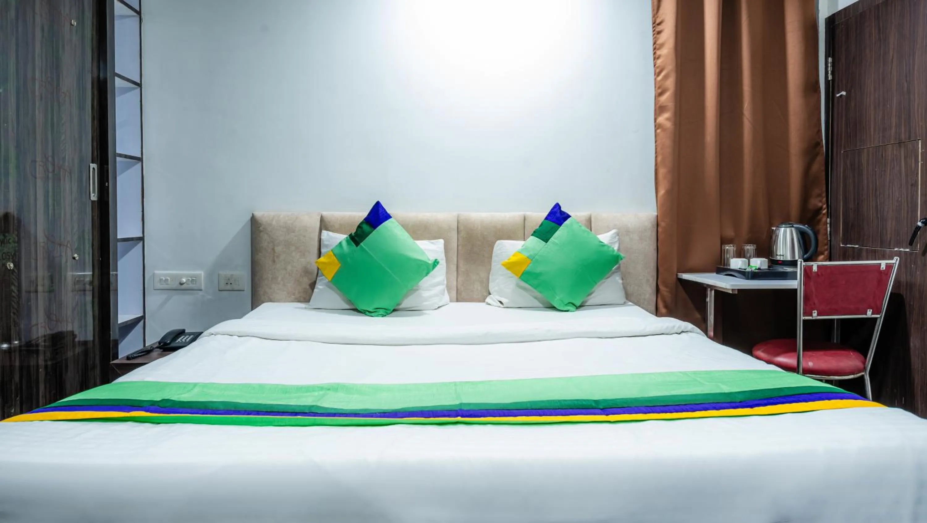 Bedroom, Bed in Treebo Silver Apartment