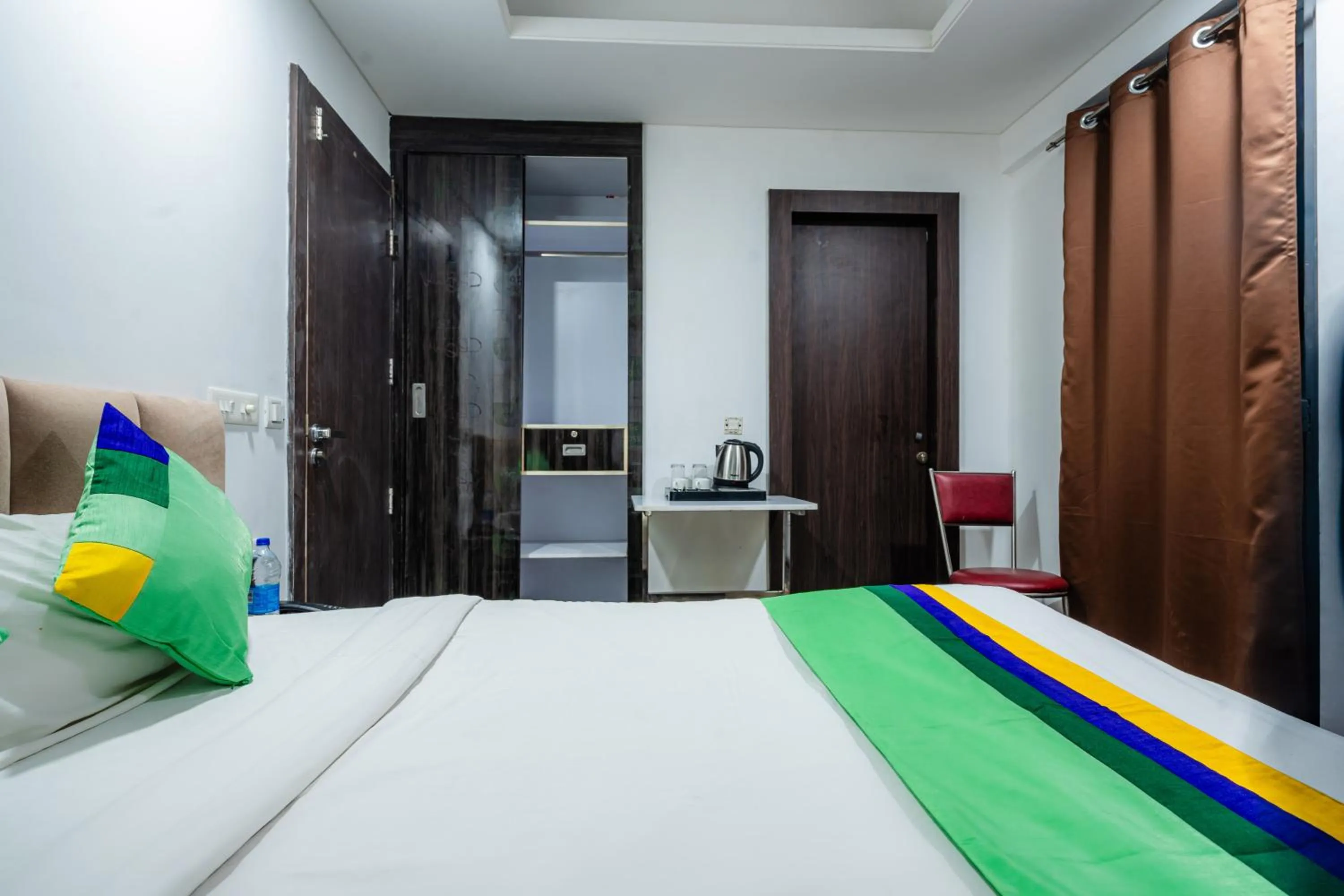 Bedroom, Bed in Treebo Silver Apartment