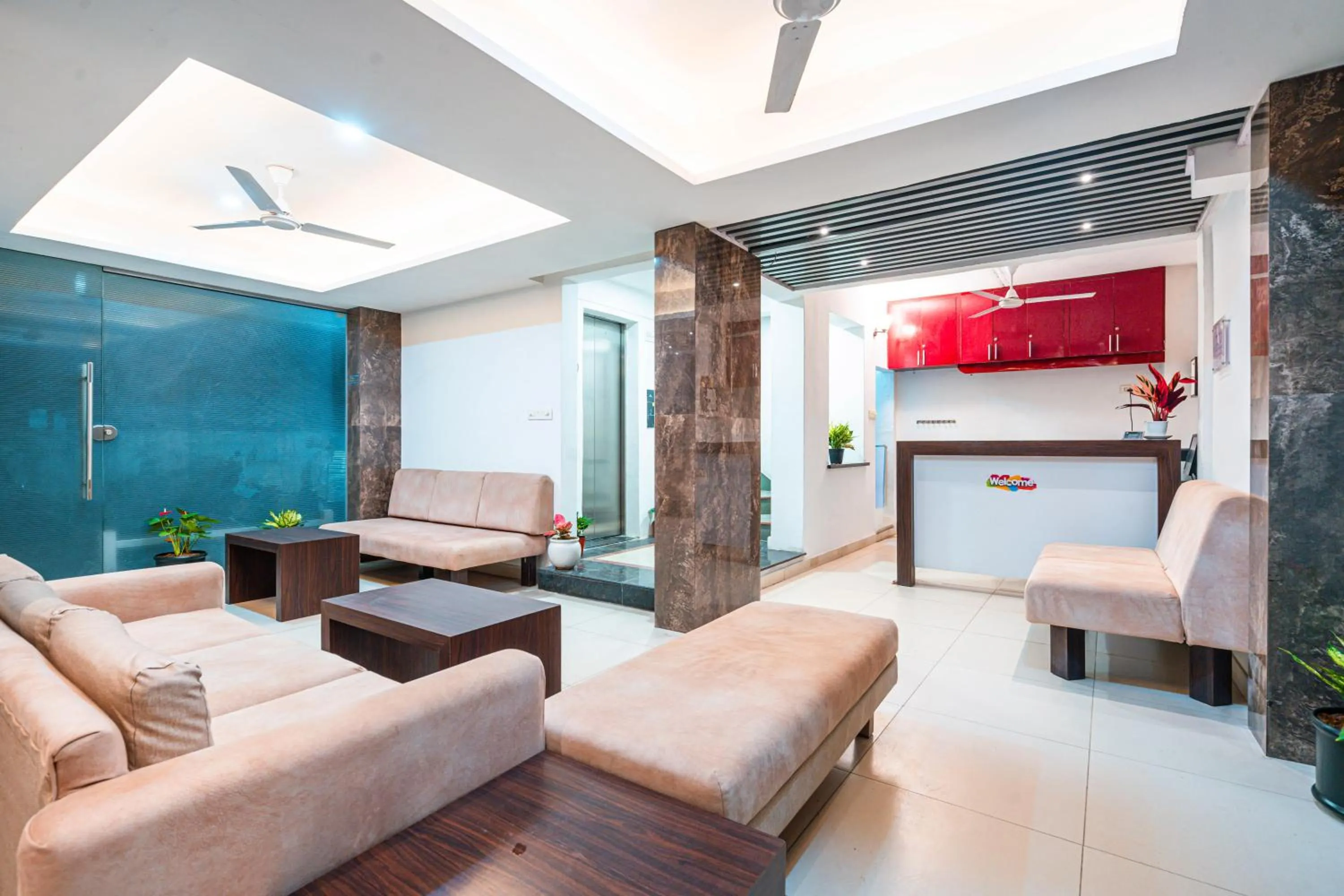 Lobby or reception in Treebo Silver Apartment