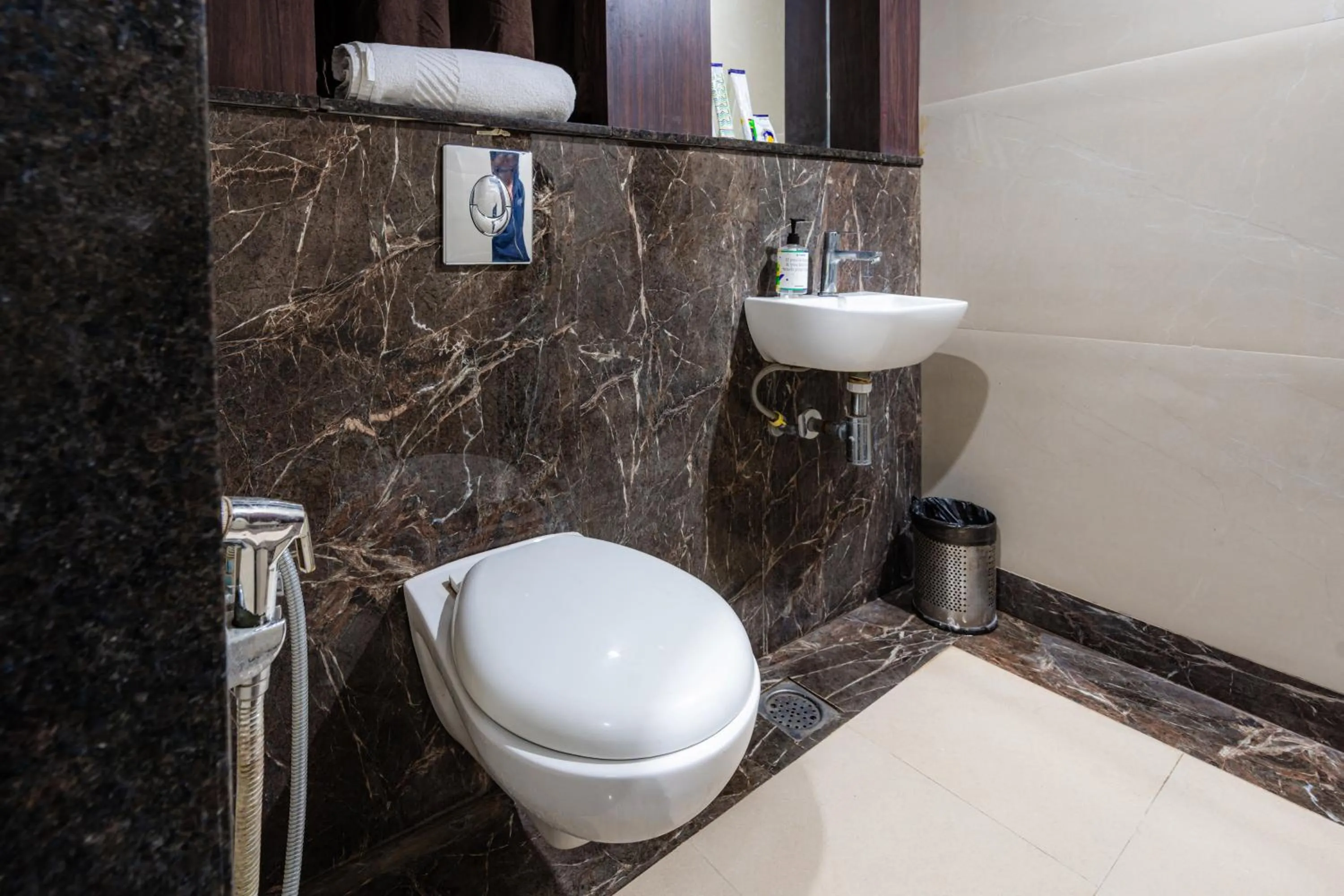 Bathroom in Treebo Silver Apartment