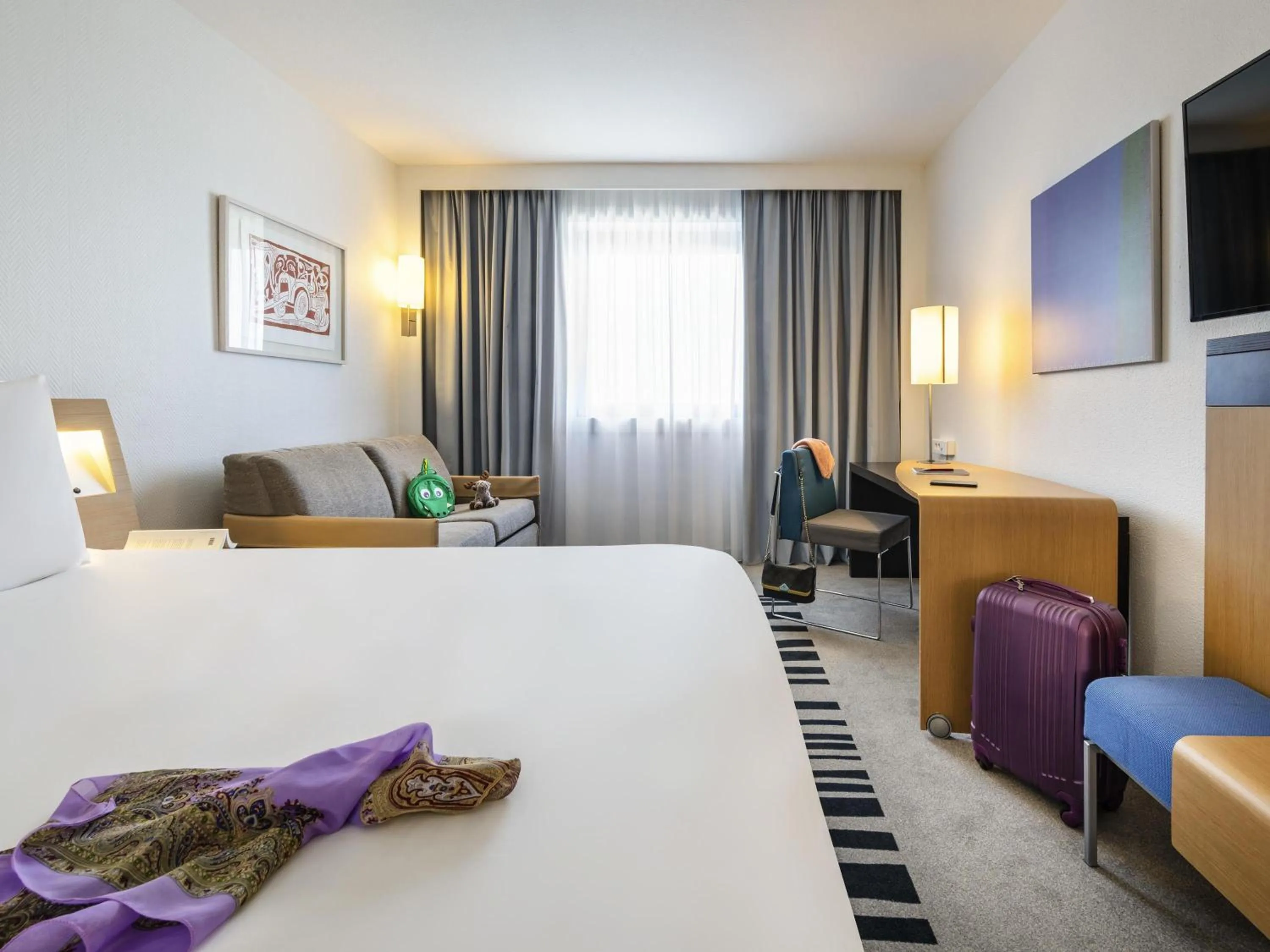 Bedroom, Bed in Novotel Marne-la-Vallée Noisy-le-Grand