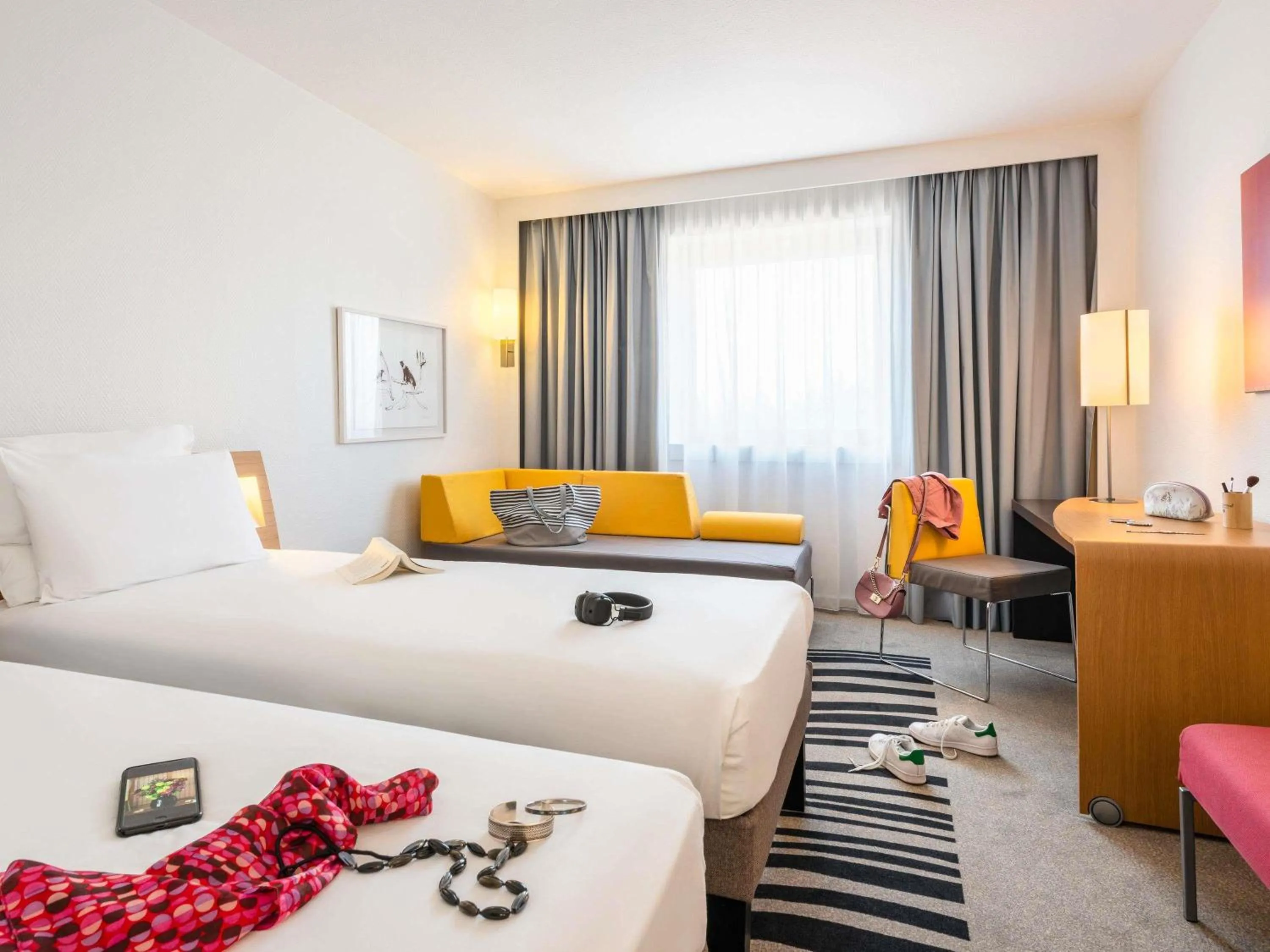 Bedroom, Bed in Novotel Marne-la-Vallée Noisy-le-Grand