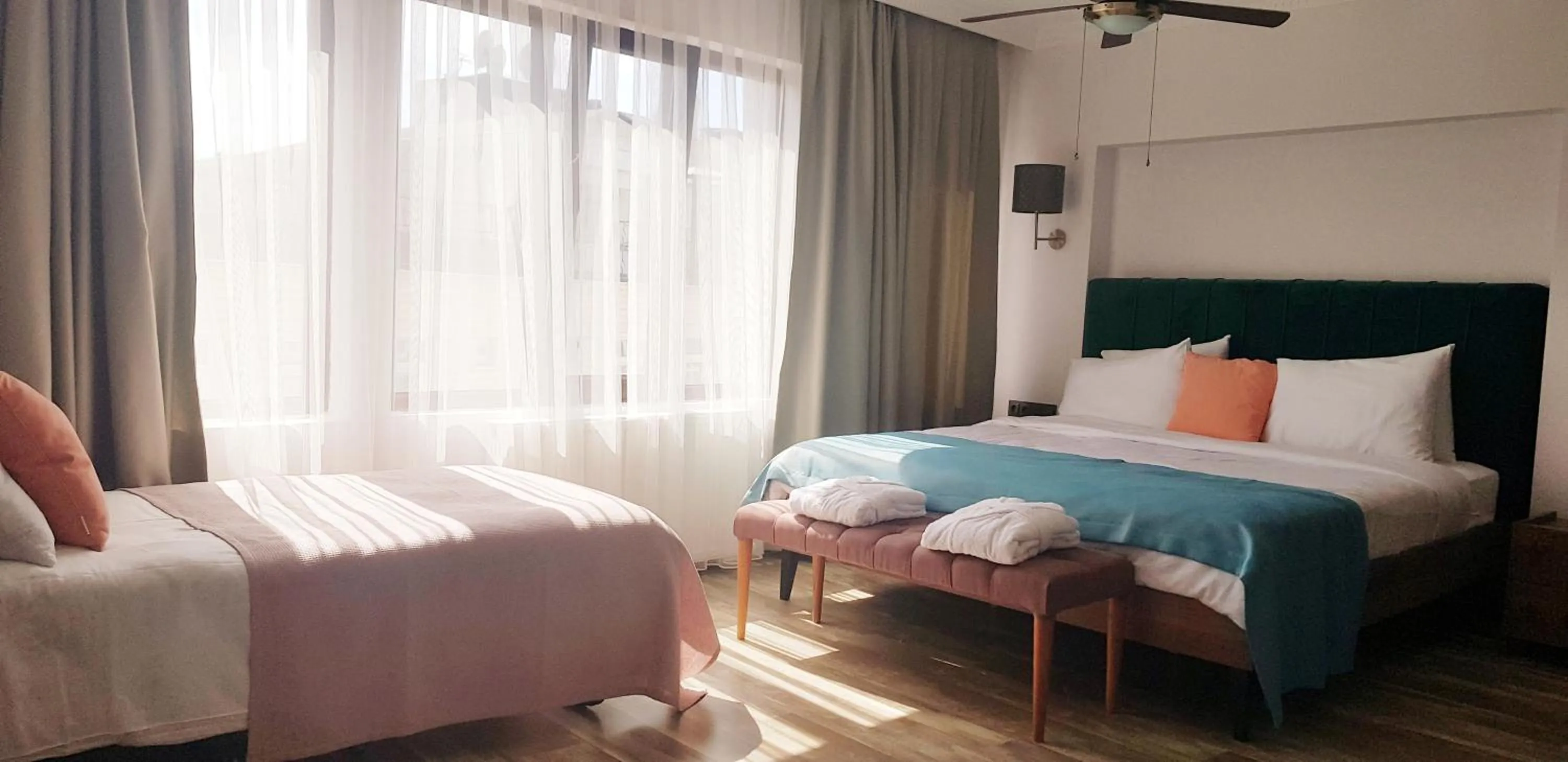 Bed in Fuego Design Suites