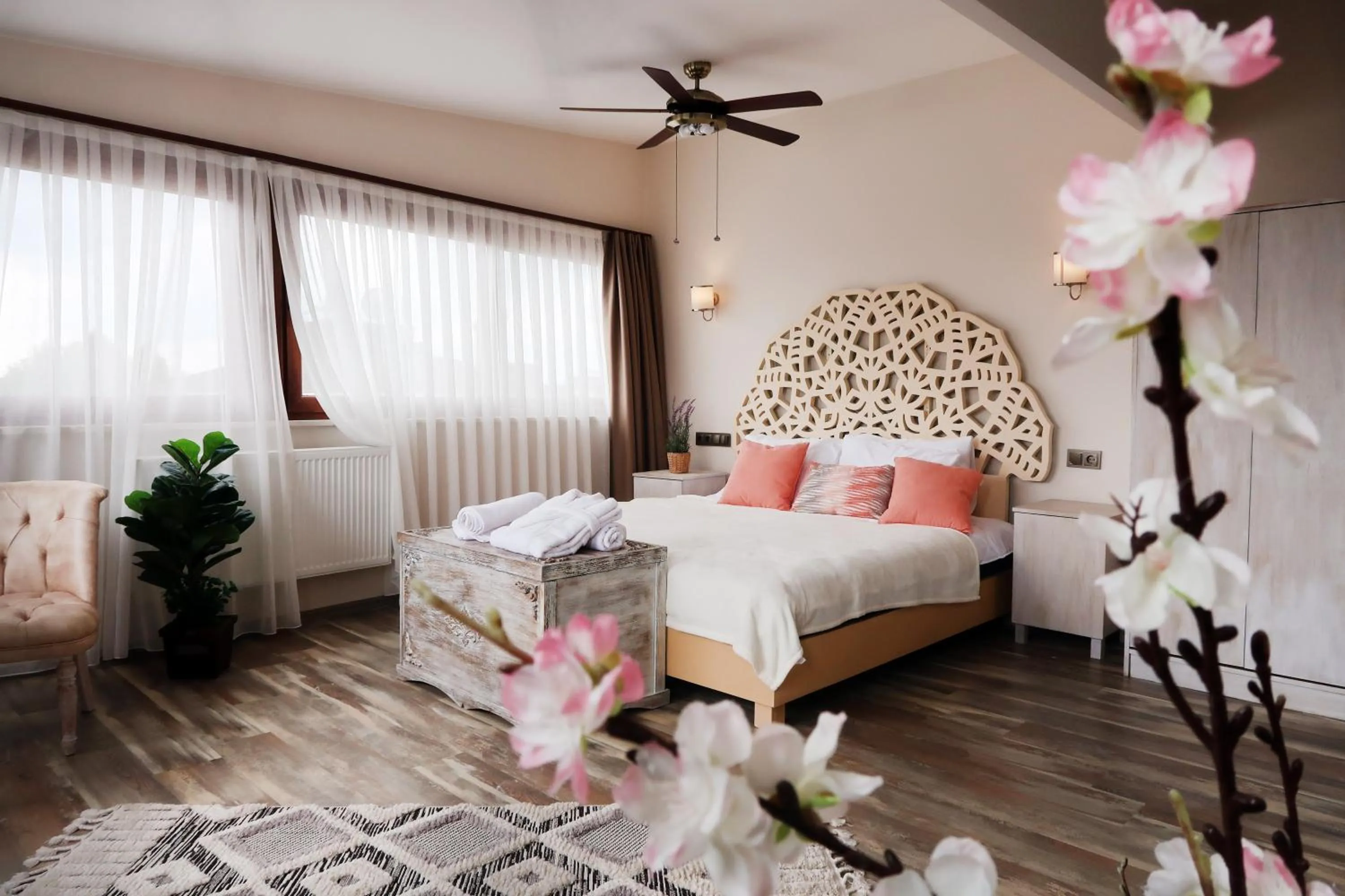 Bed in Fuego Design Suites