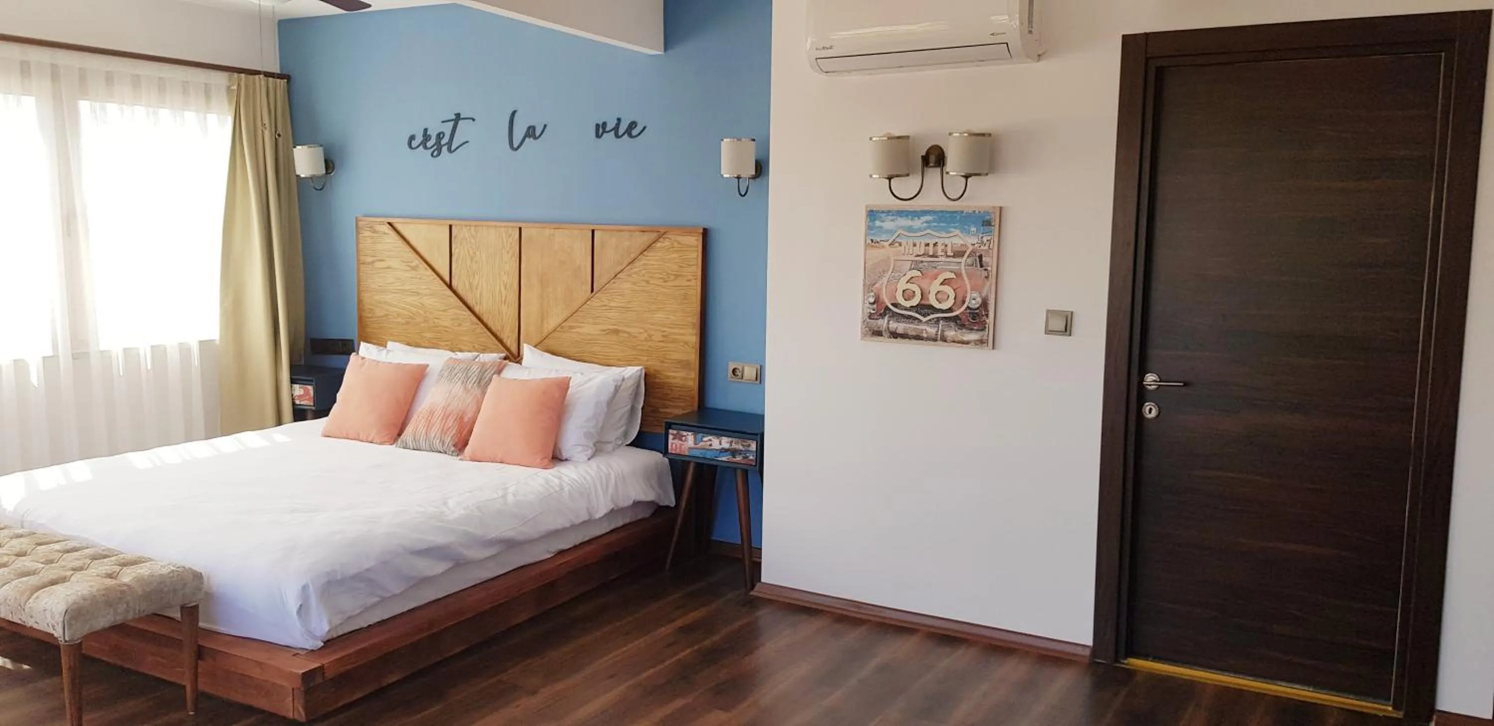 Bed in Fuego Design Suites