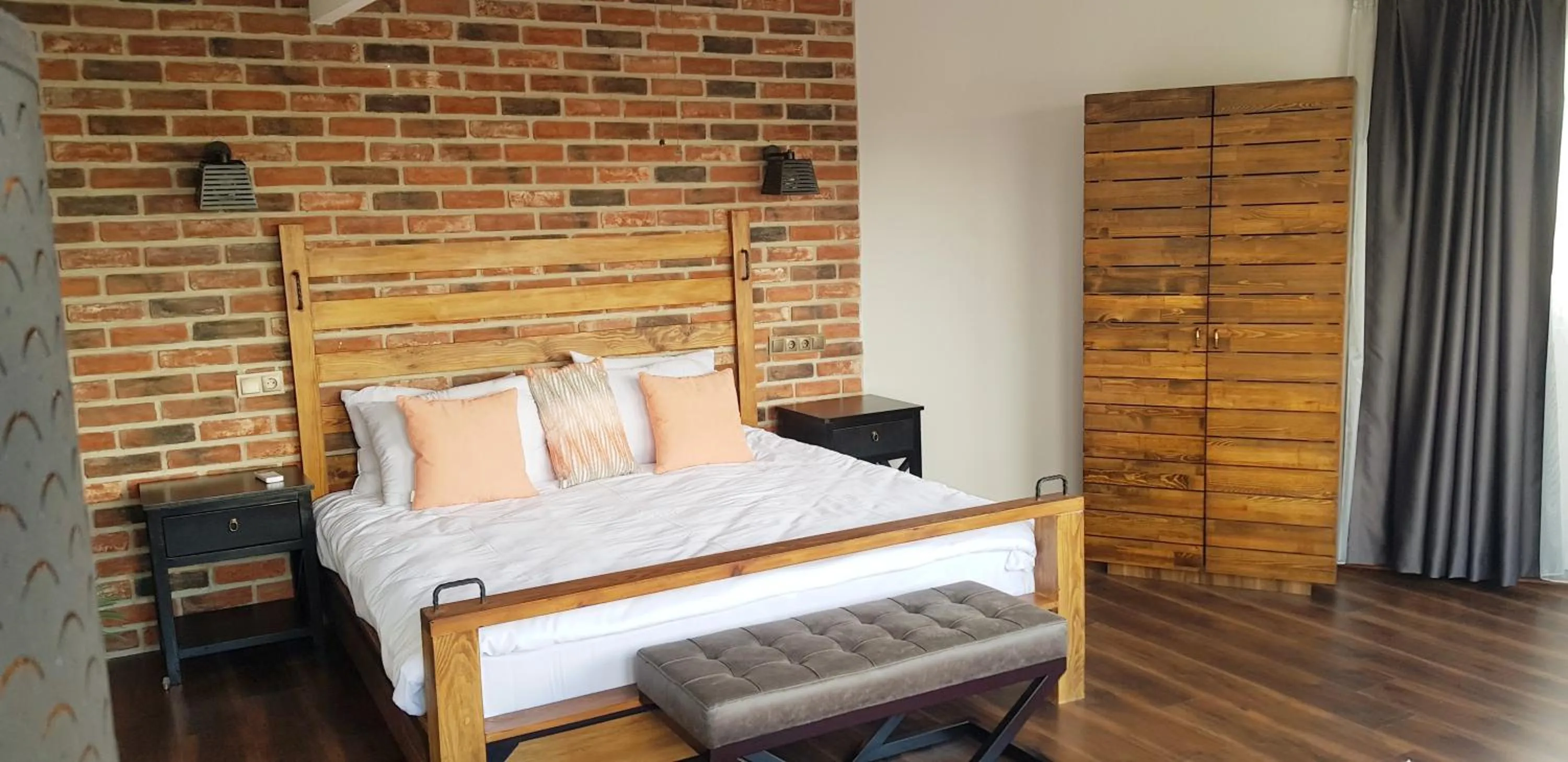 Bed in Fuego Design Suites