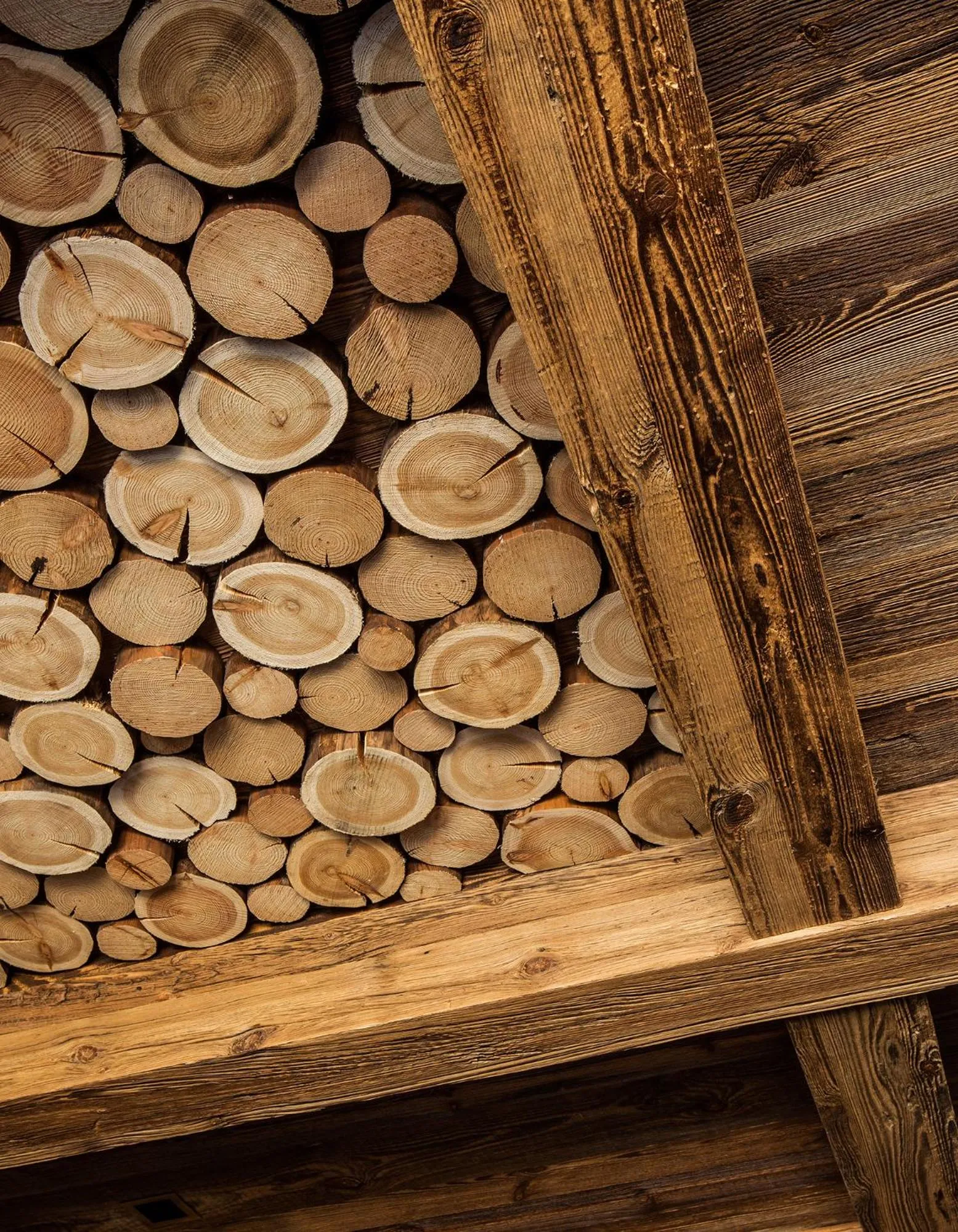 Decorative detail in Le Refuge de la Traye