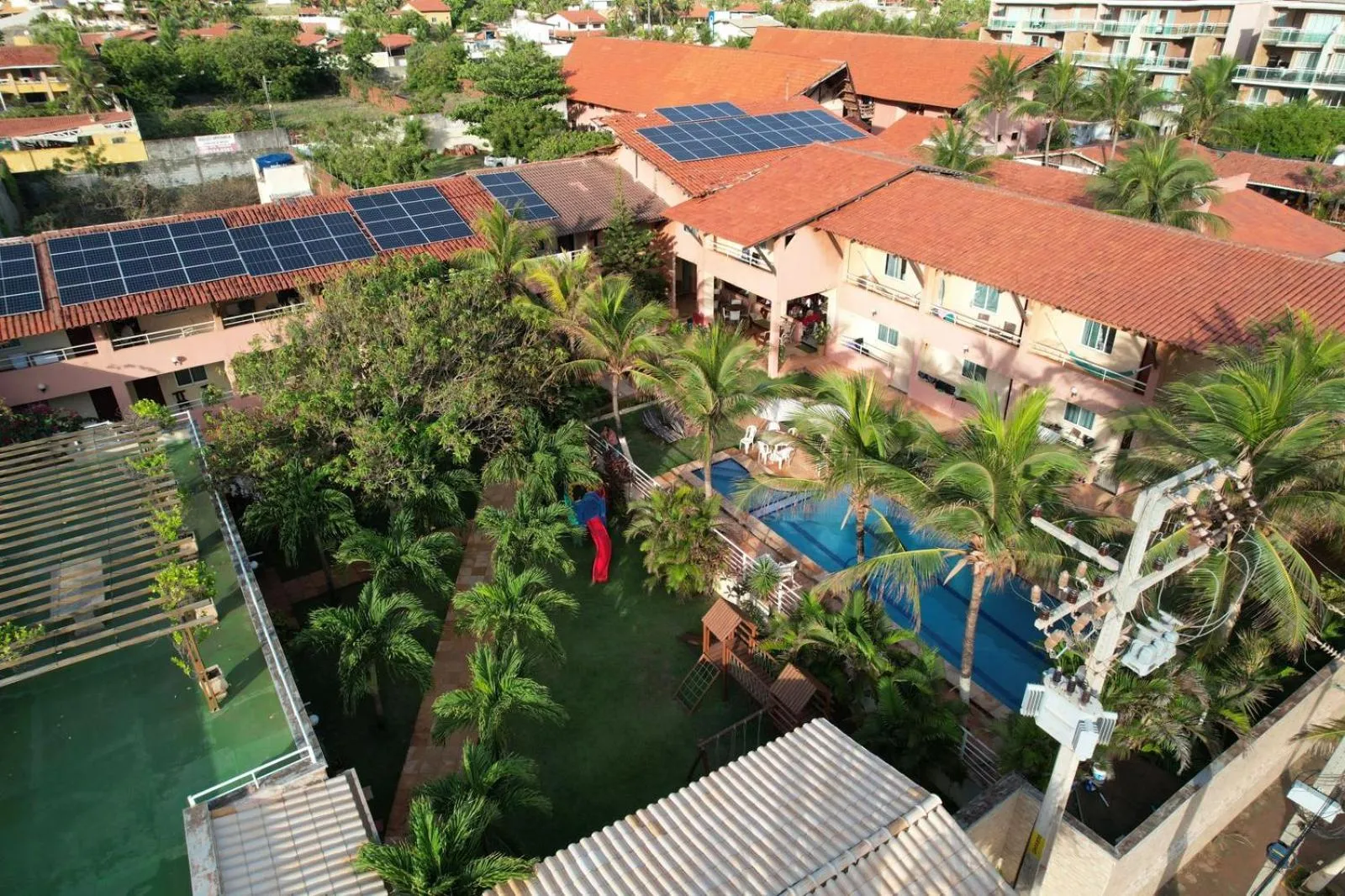 Bird's eye view in Pousada Porto das Dunas