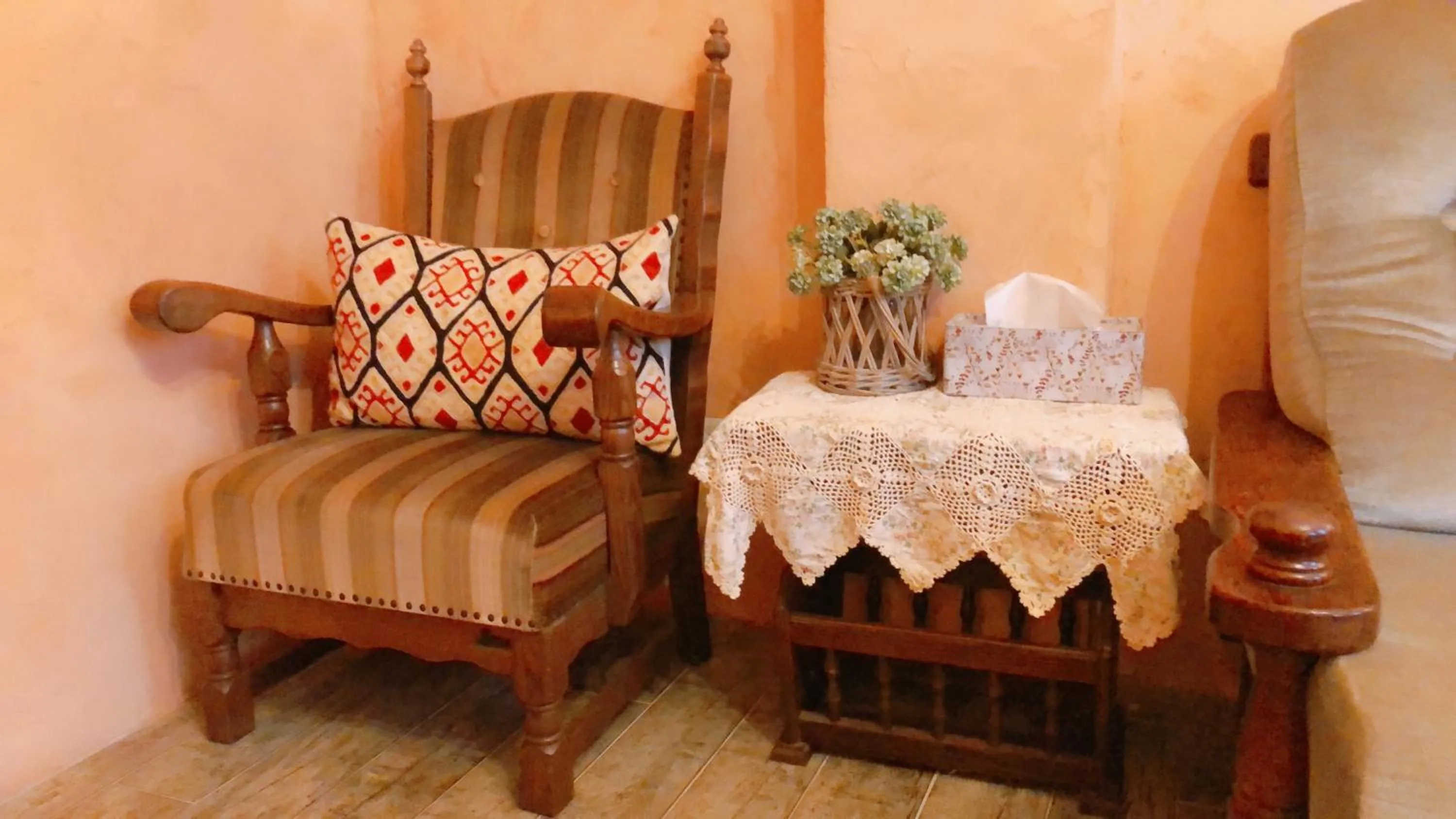 Decorative detail, Bed in Fazhana Village B&B