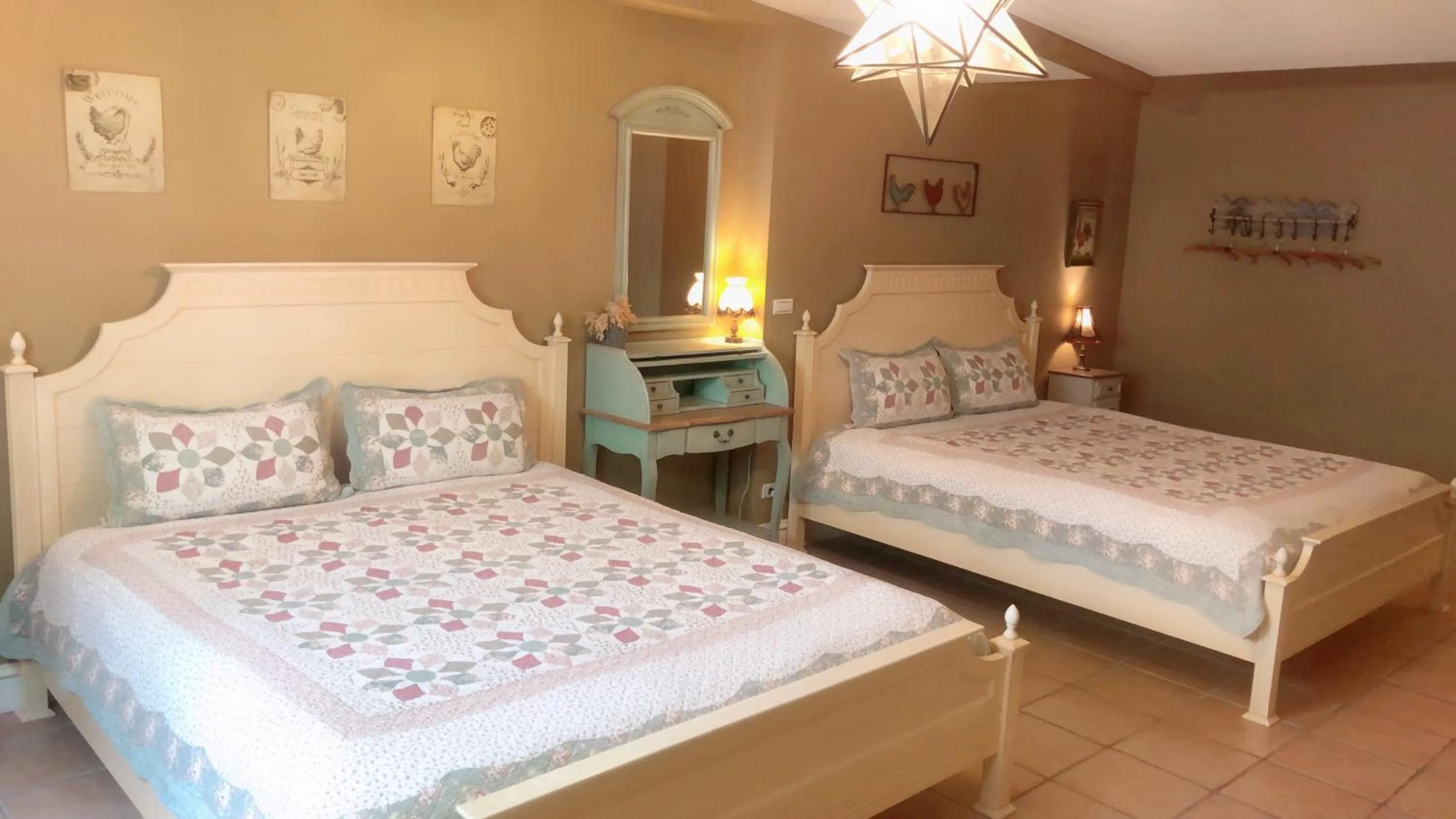 Decorative detail, Bed in Fazhana Village B&B