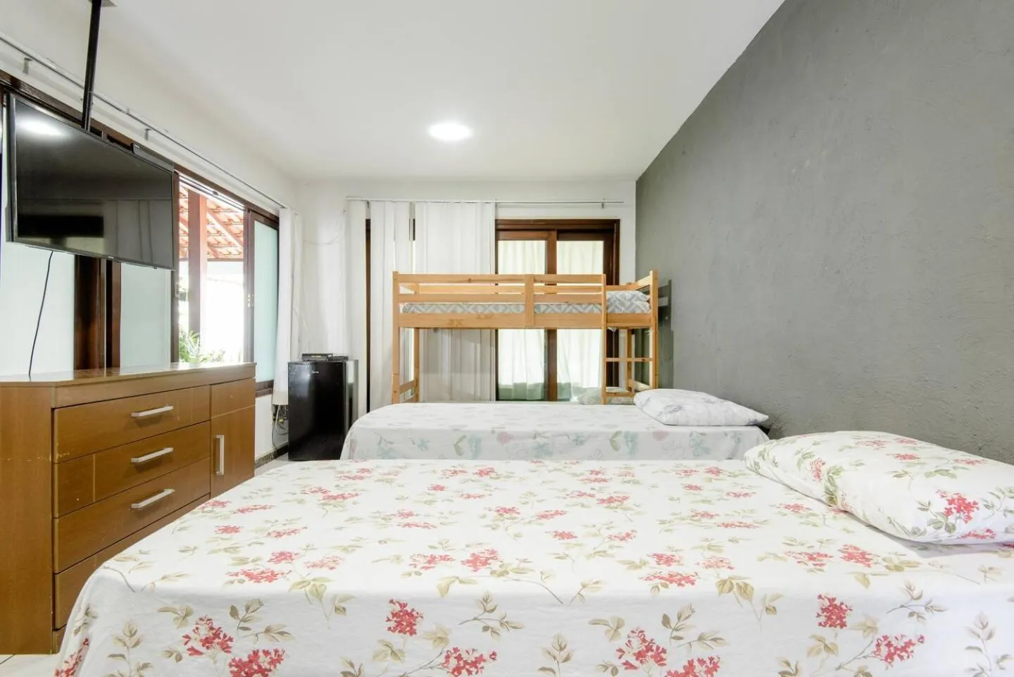 Bed in Pousada Queiroz