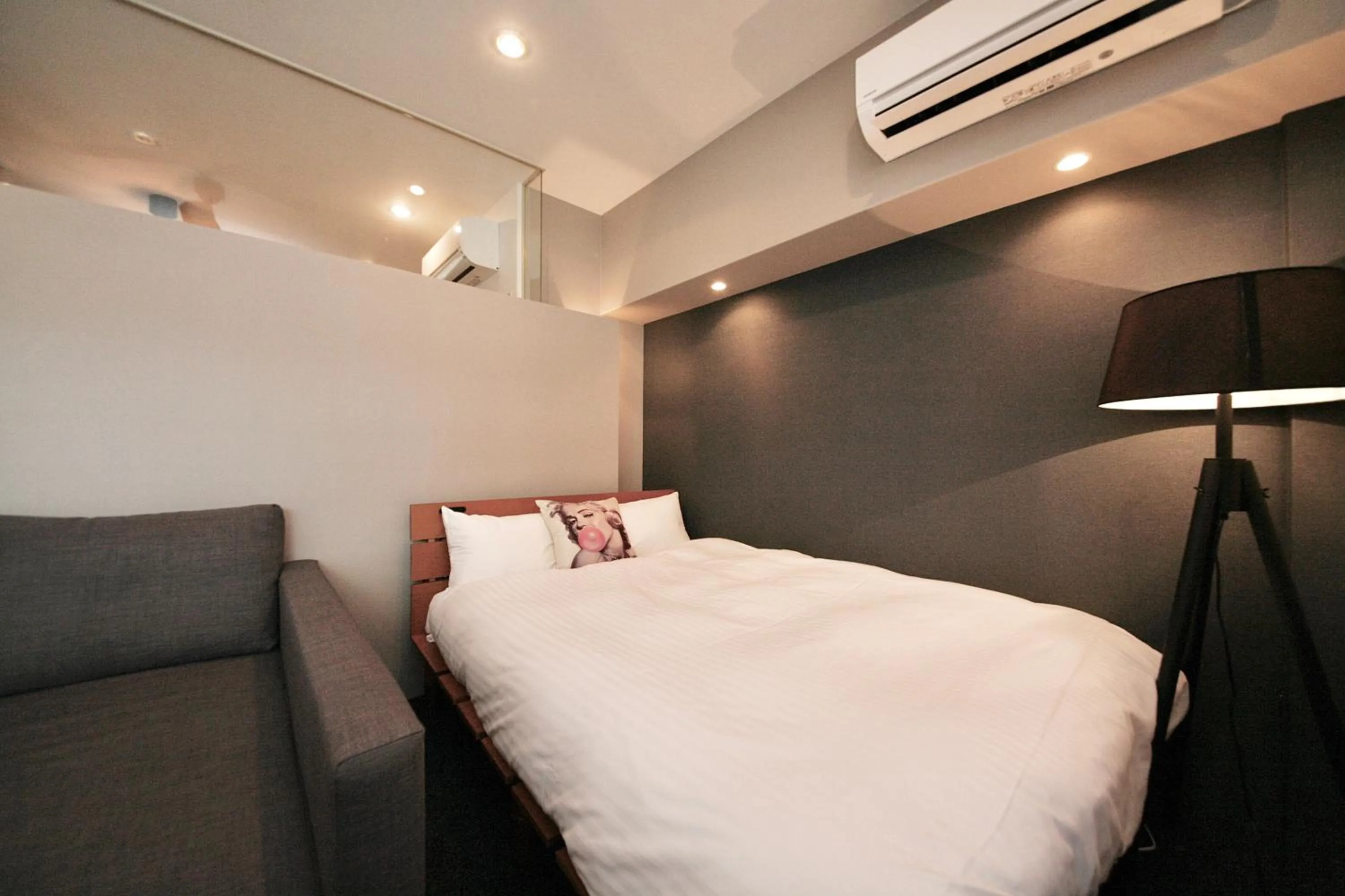 Photo of the whole room, Bed in ZONK HOTEL Nakasu