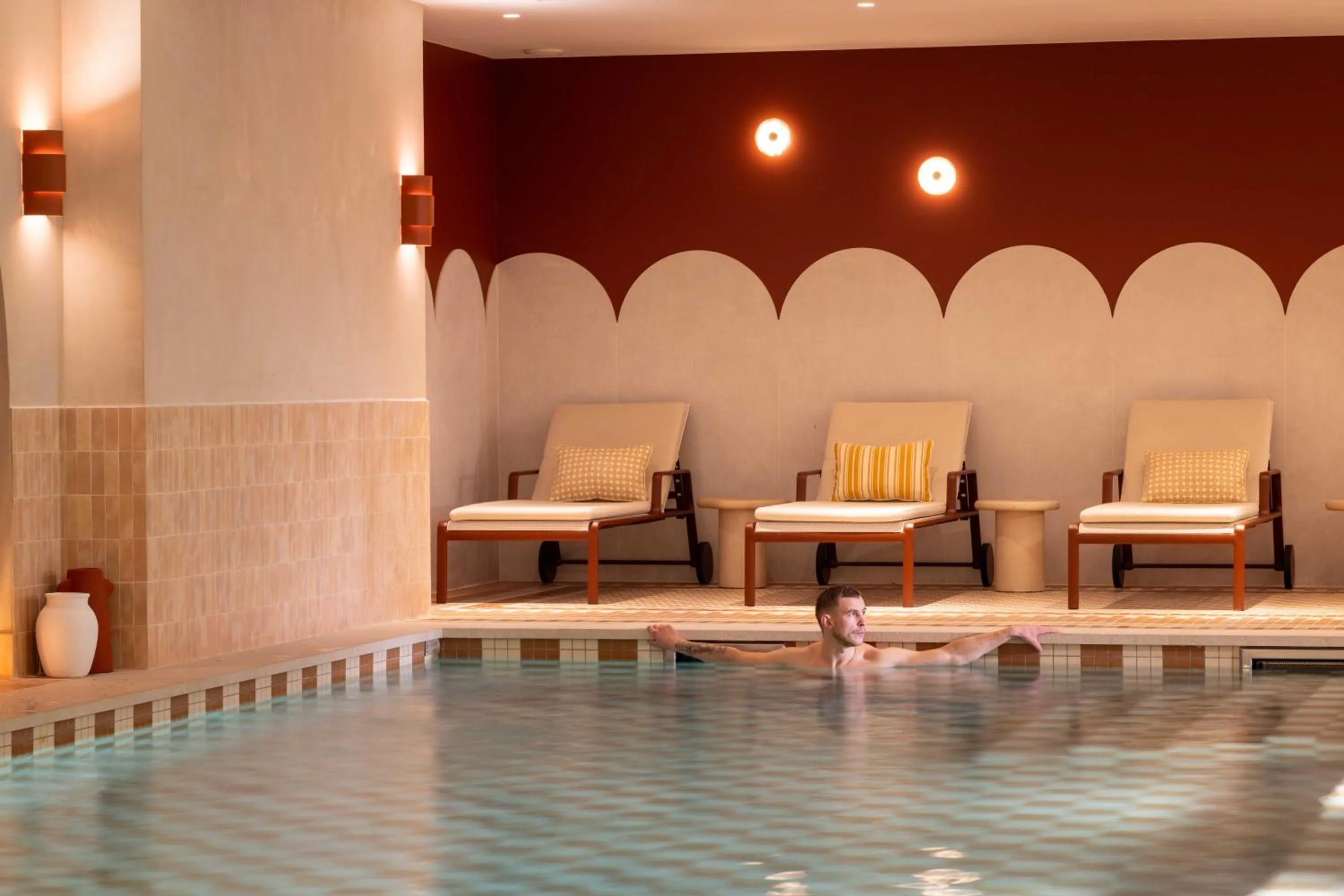 Swimming pool in Hotel Grand Coeur Latin