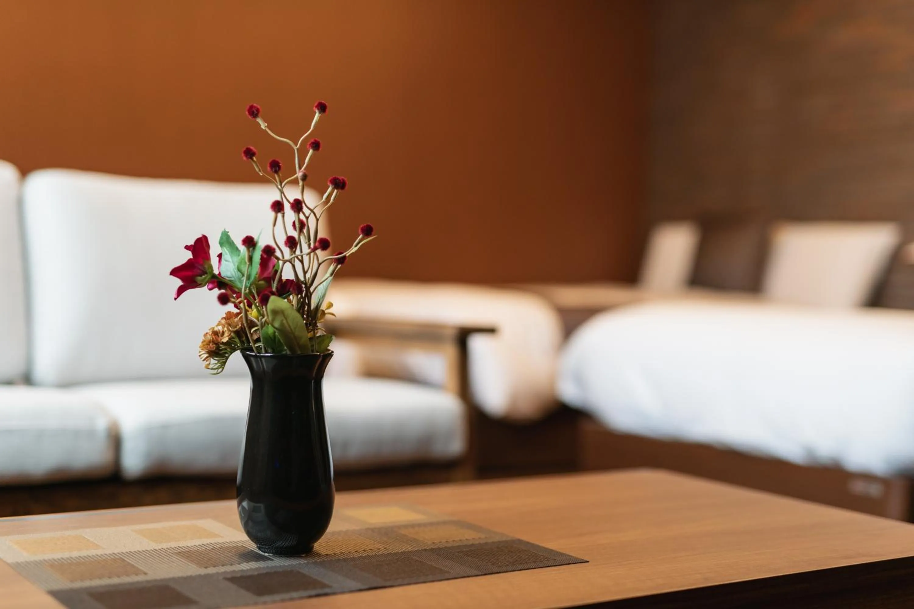 Decorative detail, Bed in GRAND BASE Beppu