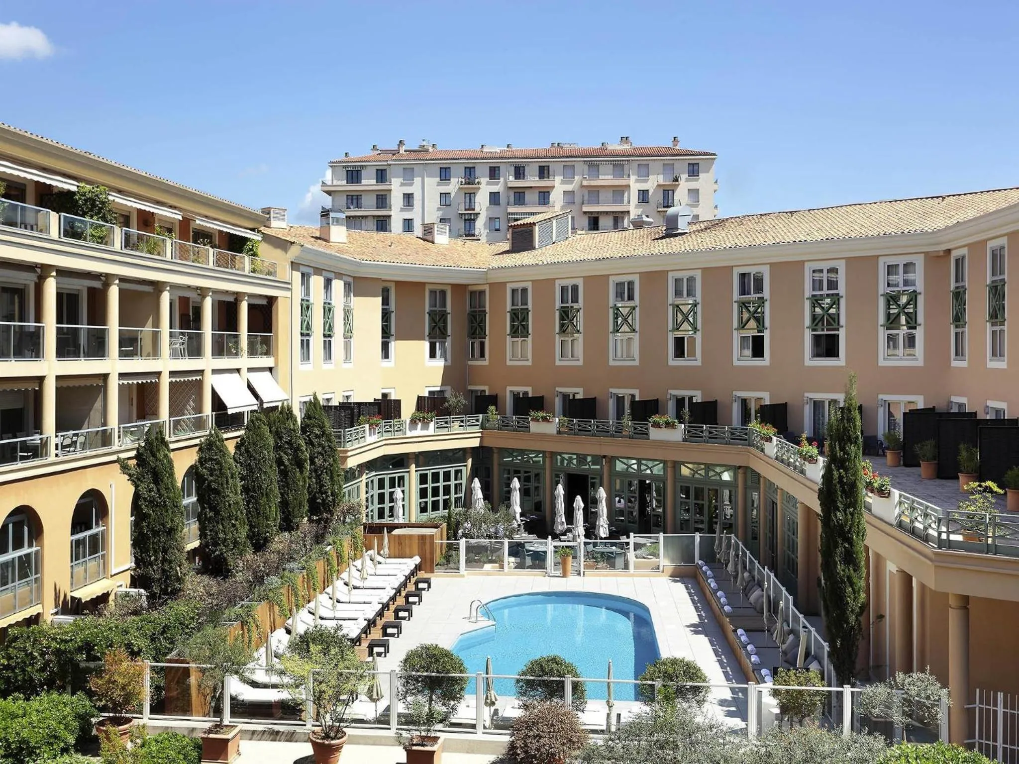 Pool view in Grand Hôtel Roi René Aix - MGallery Collection