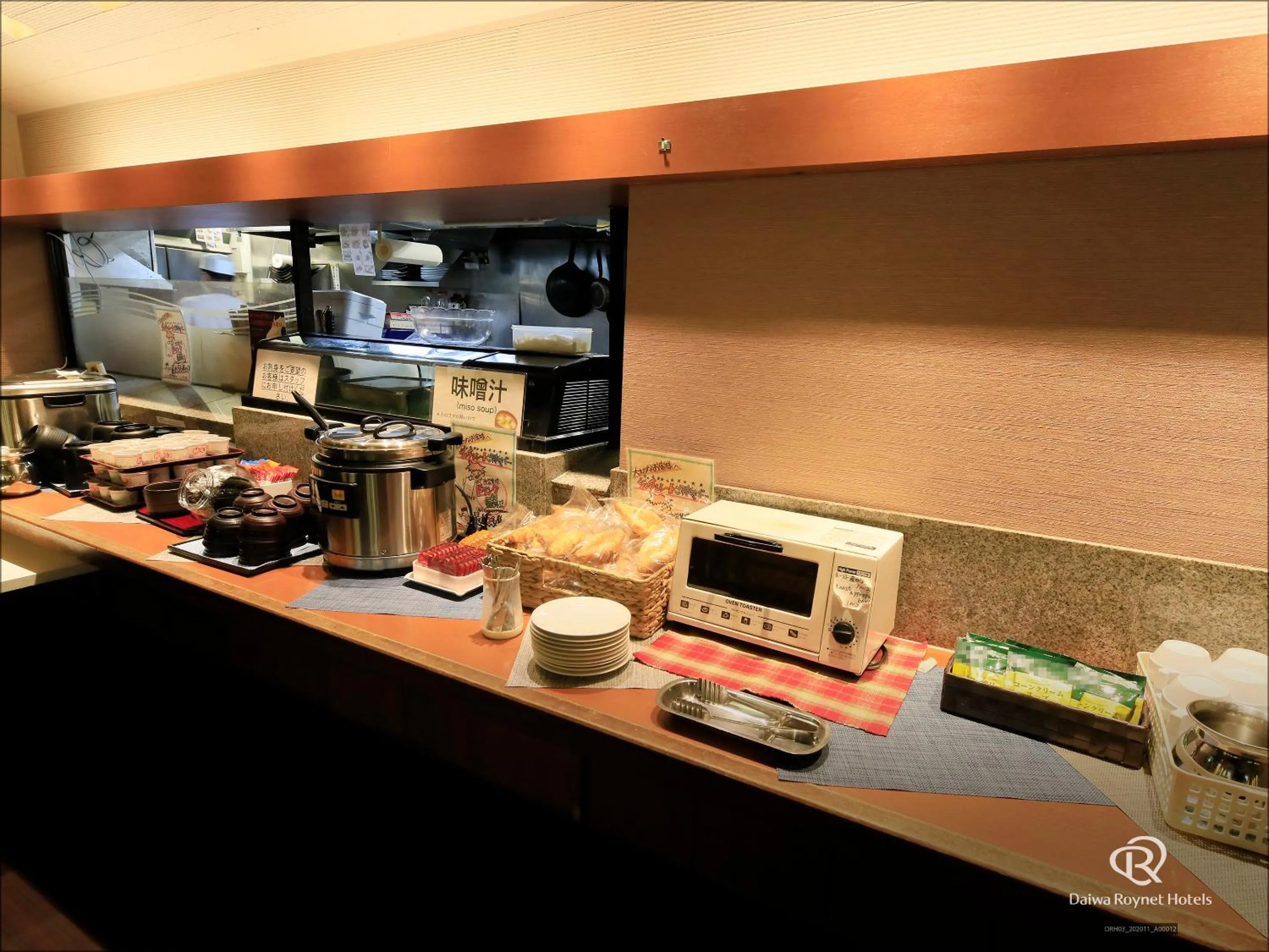 Buffet breakfast in Daiwa Roynet Hotel Kanazawa