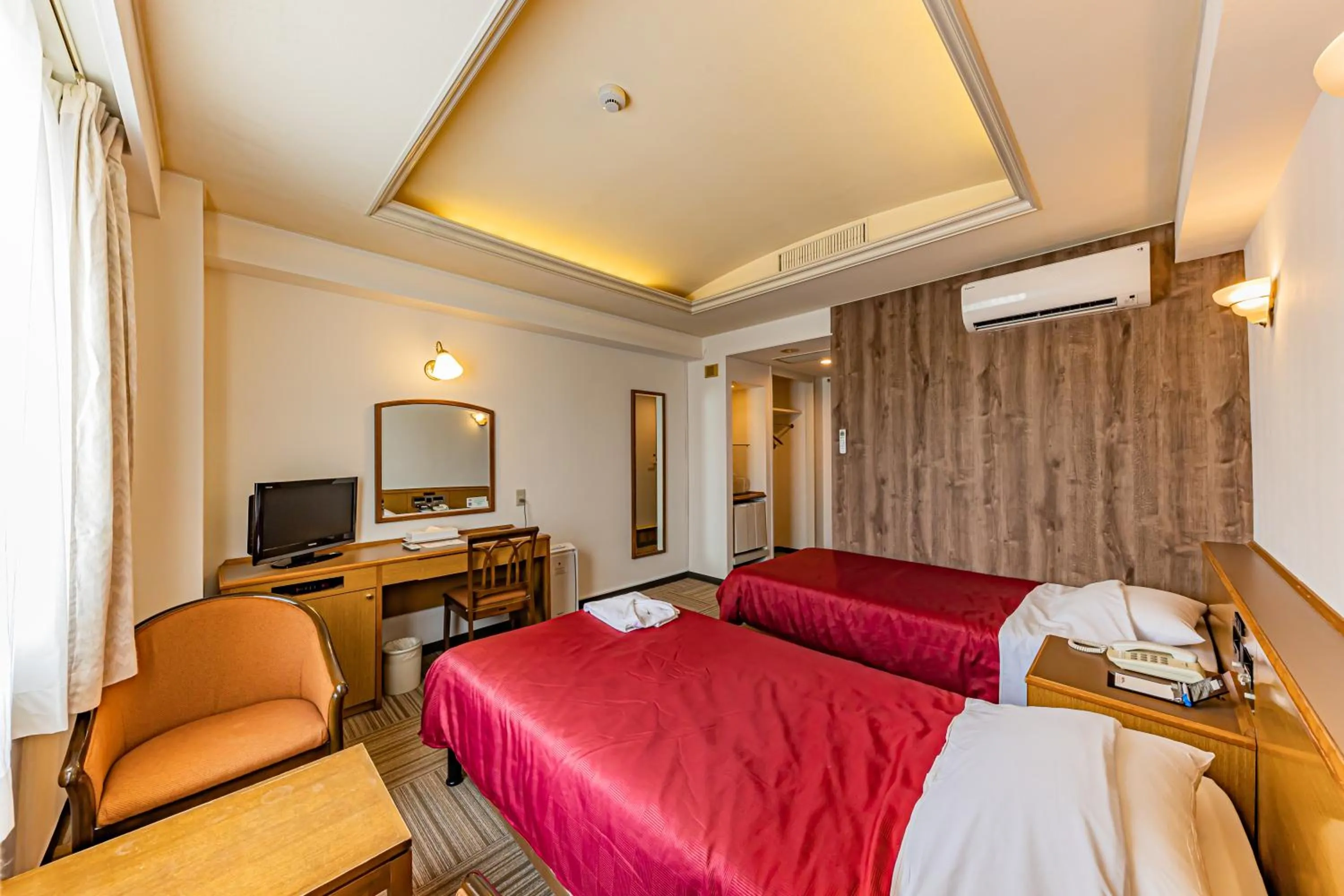 Bed in Okinawa Hotel