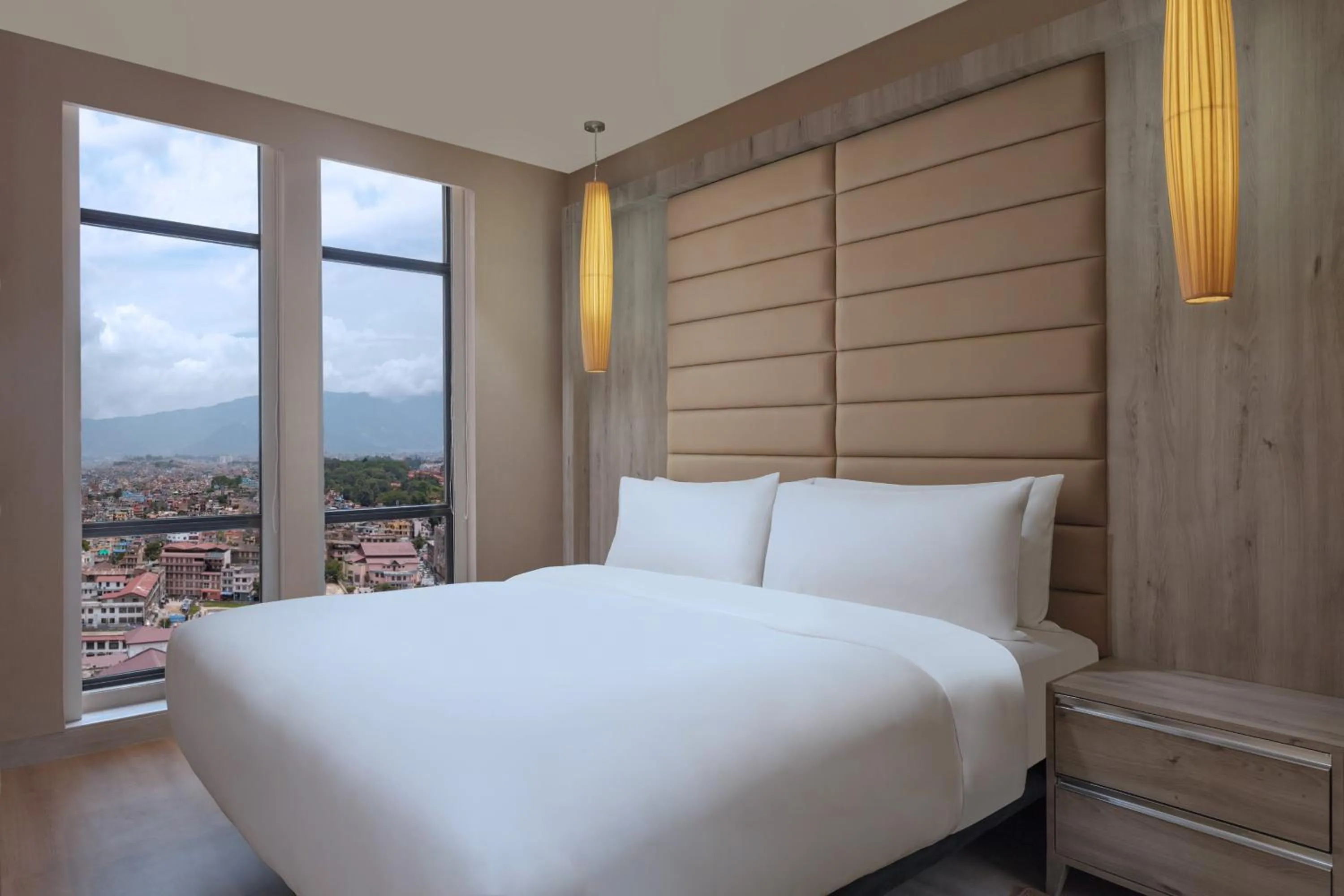 Photo of the whole room, Bed in Aloft Kathmandu Thamel