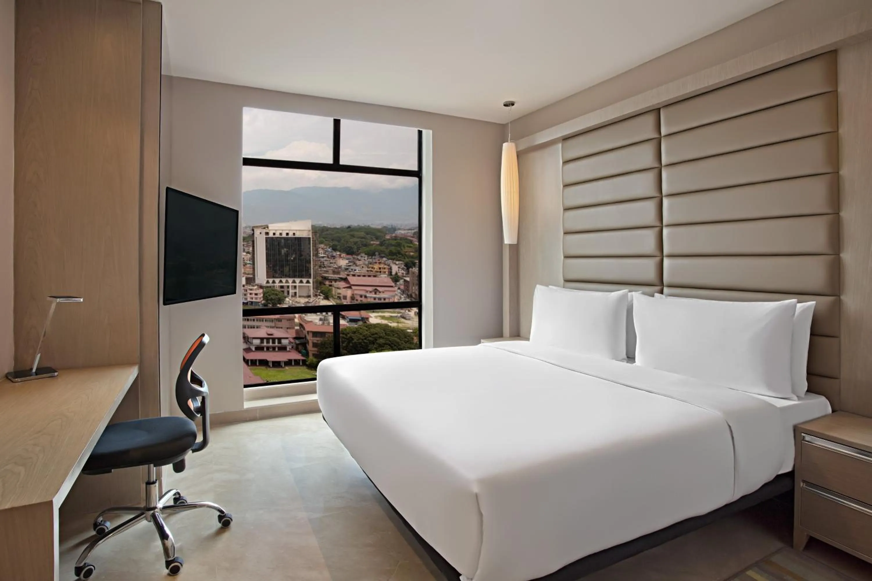 Photo of the whole room, Bed in Aloft Kathmandu Thamel