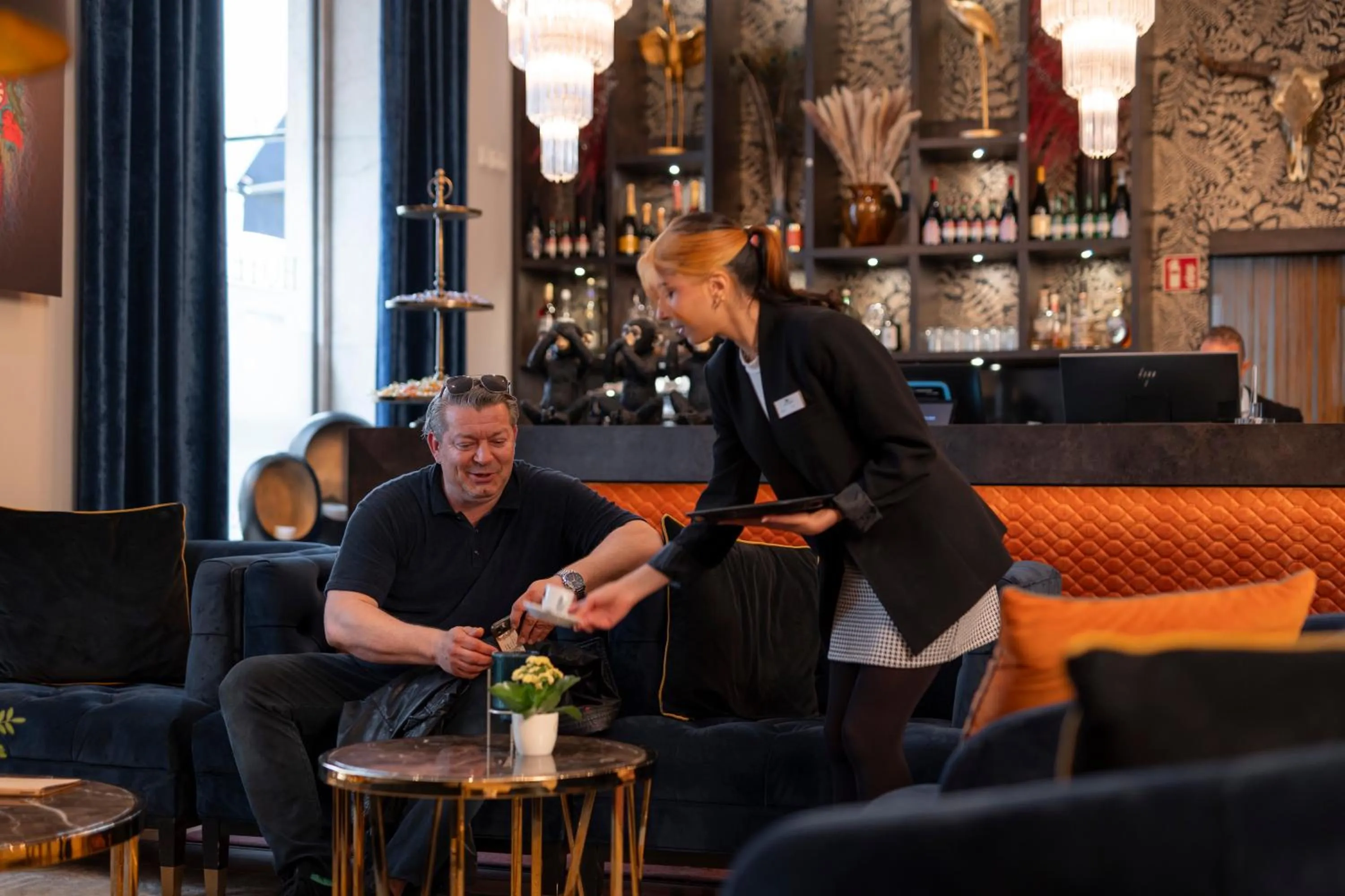 Lobby or reception in Boutique Hotel Germania