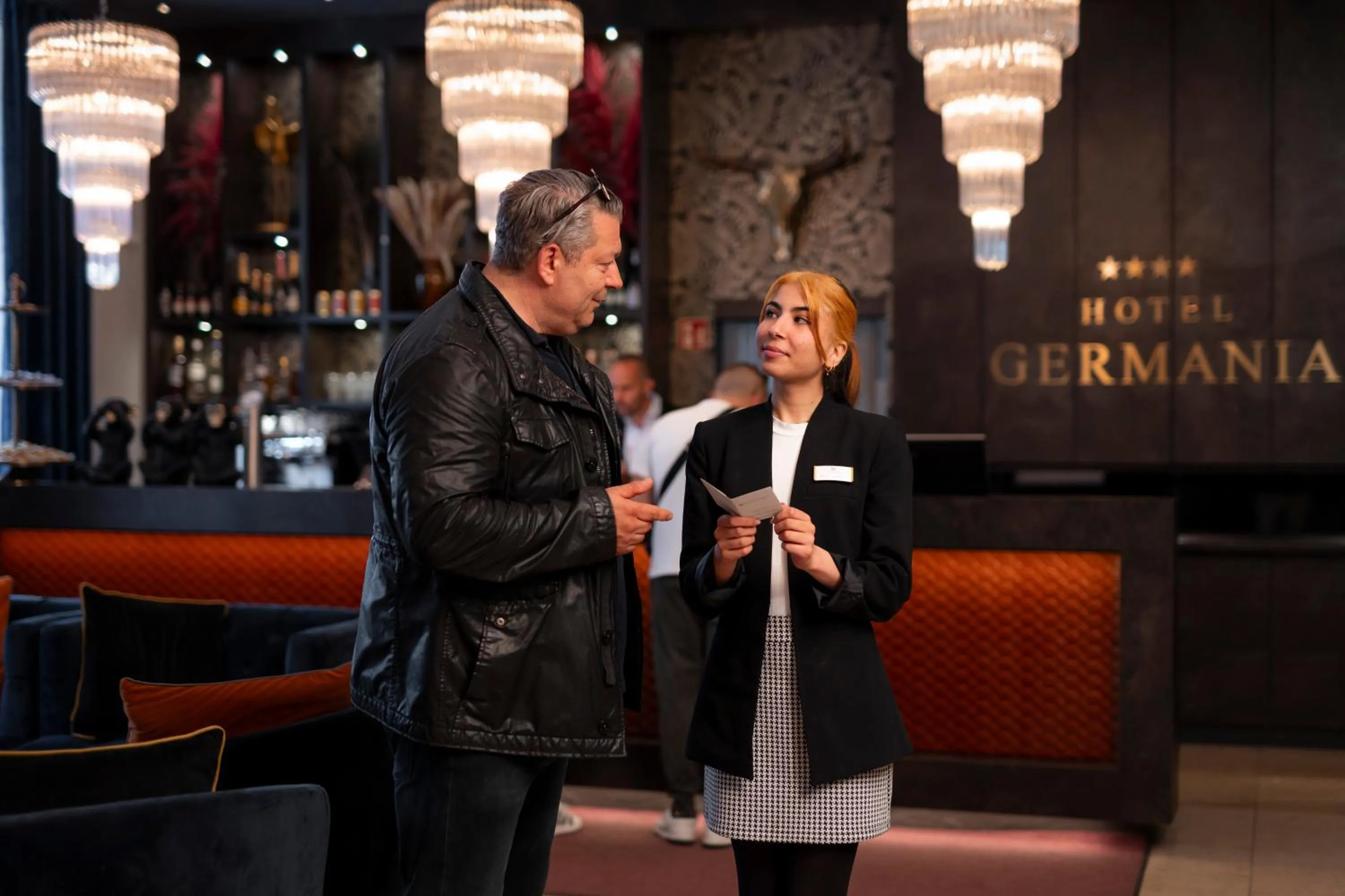 Lobby or reception in Boutique Hotel Germania