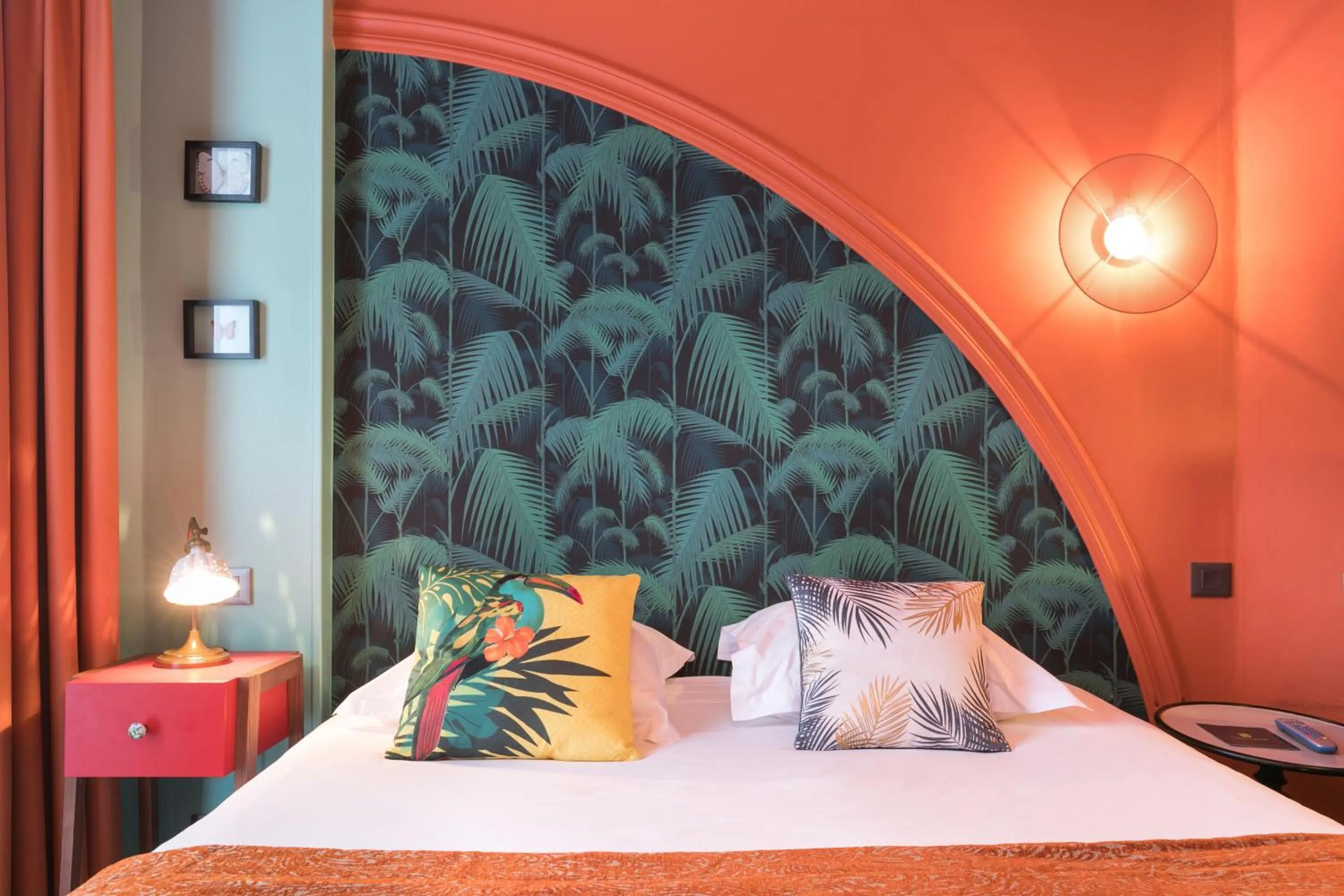 Bedroom, Bed in Villa Bougainville by Happyculture