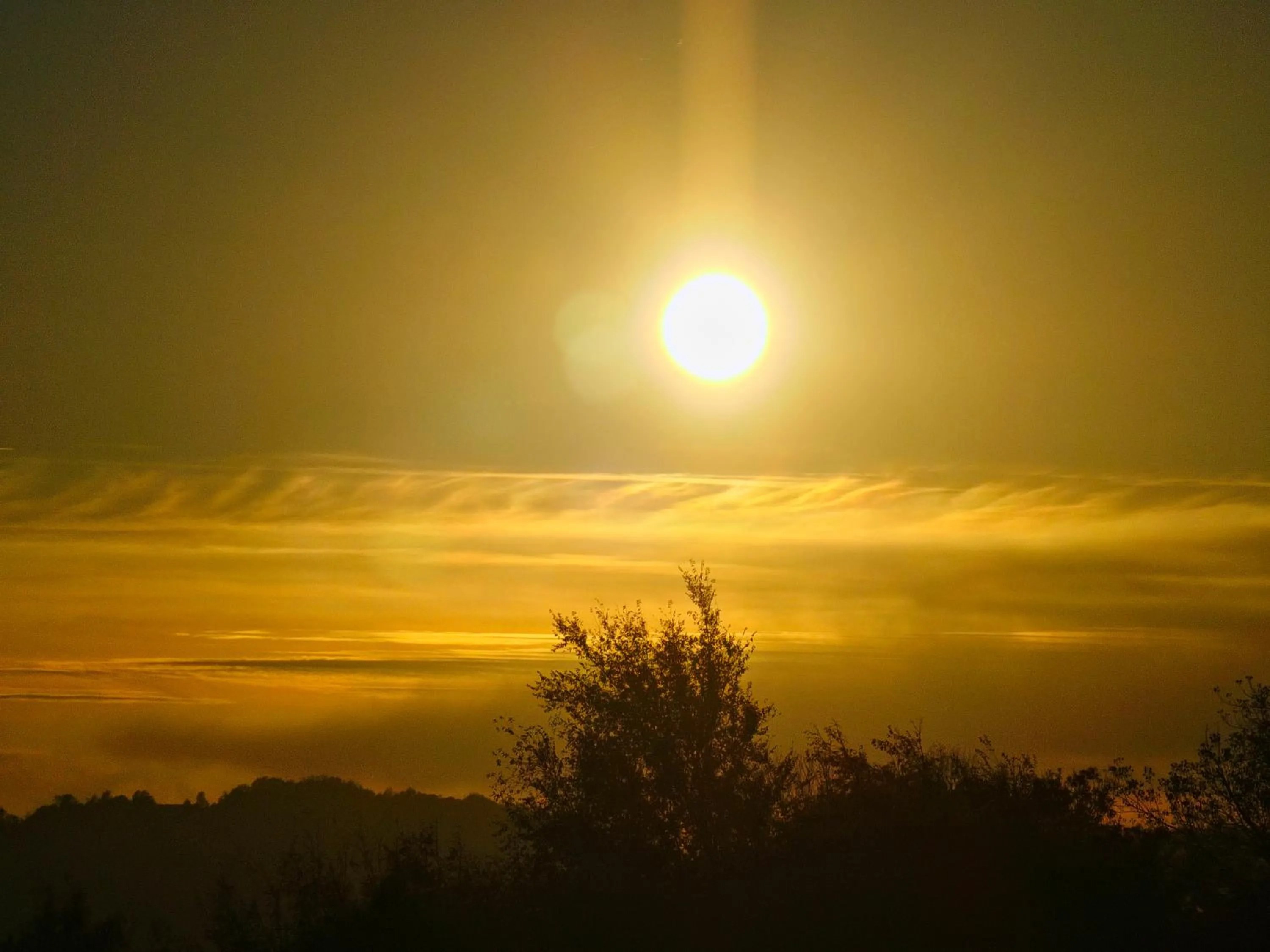 Sunset in B&b Ca'Baracca Bellavista