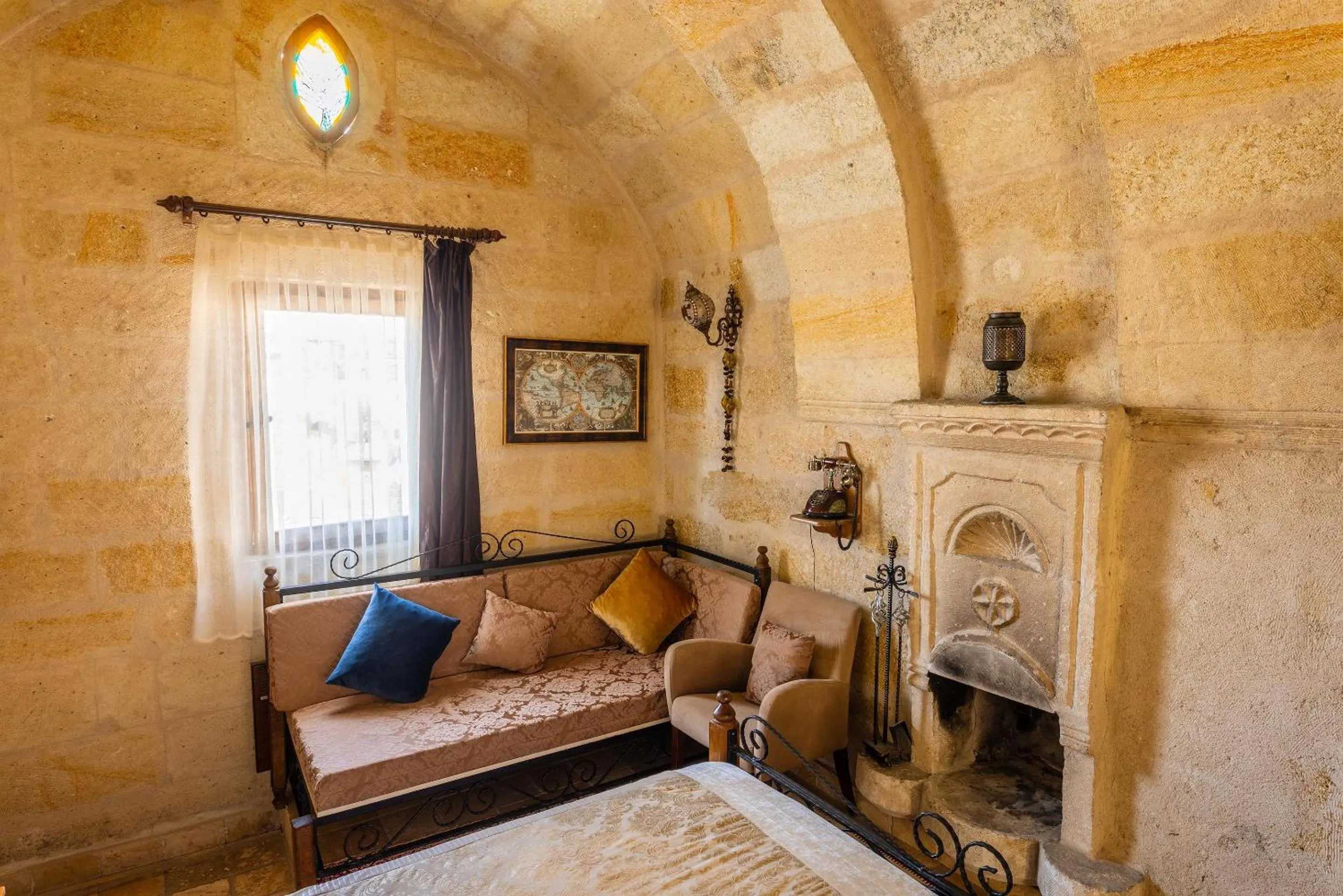 Seating area, Bed in Lovely Cappadocia Hotel